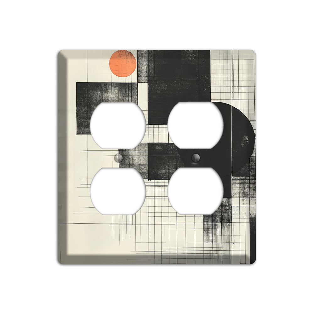 Eclipse Over Blueprint 2 Duplex Wallplate