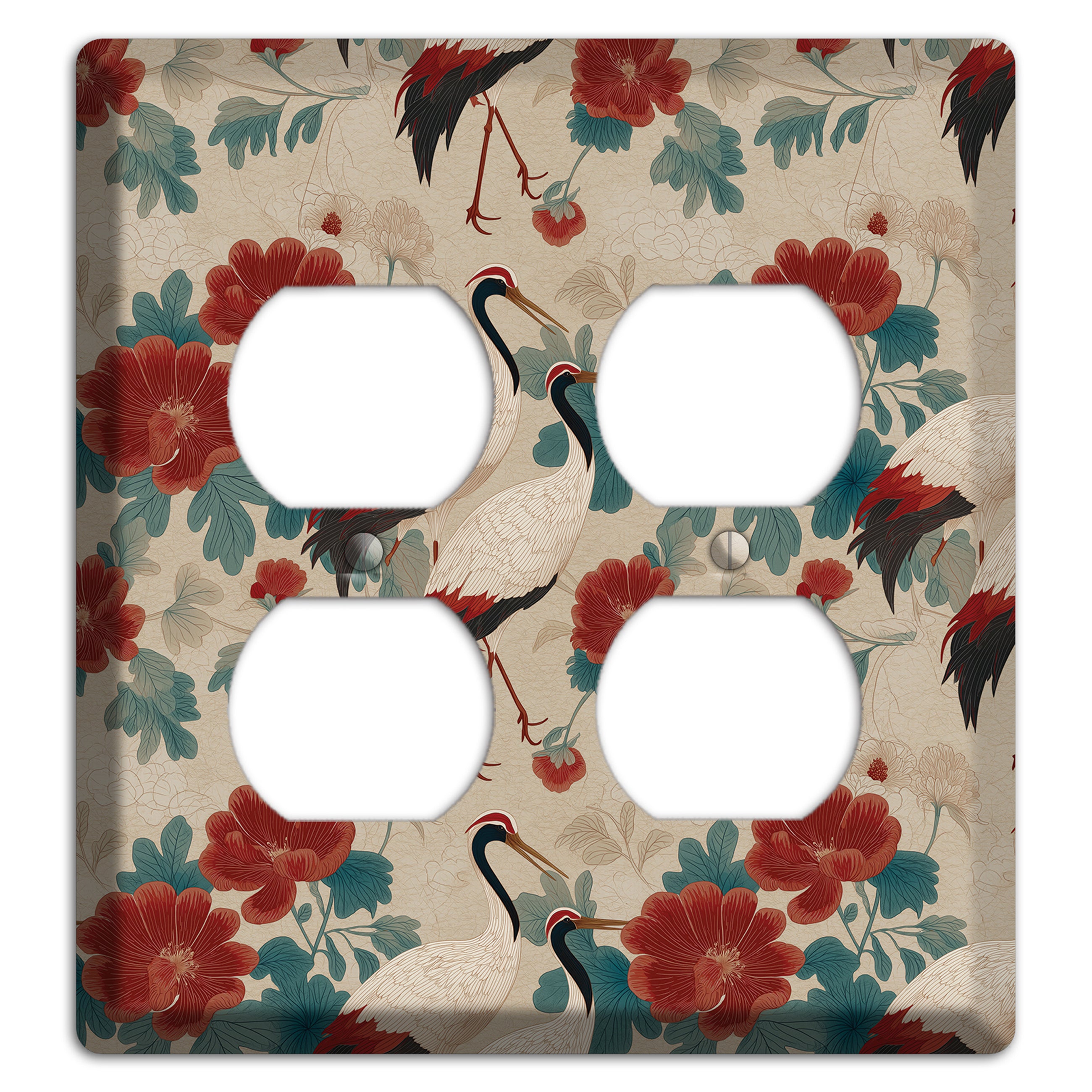 Rust Peony Passage 2 Duplex Wallplate
