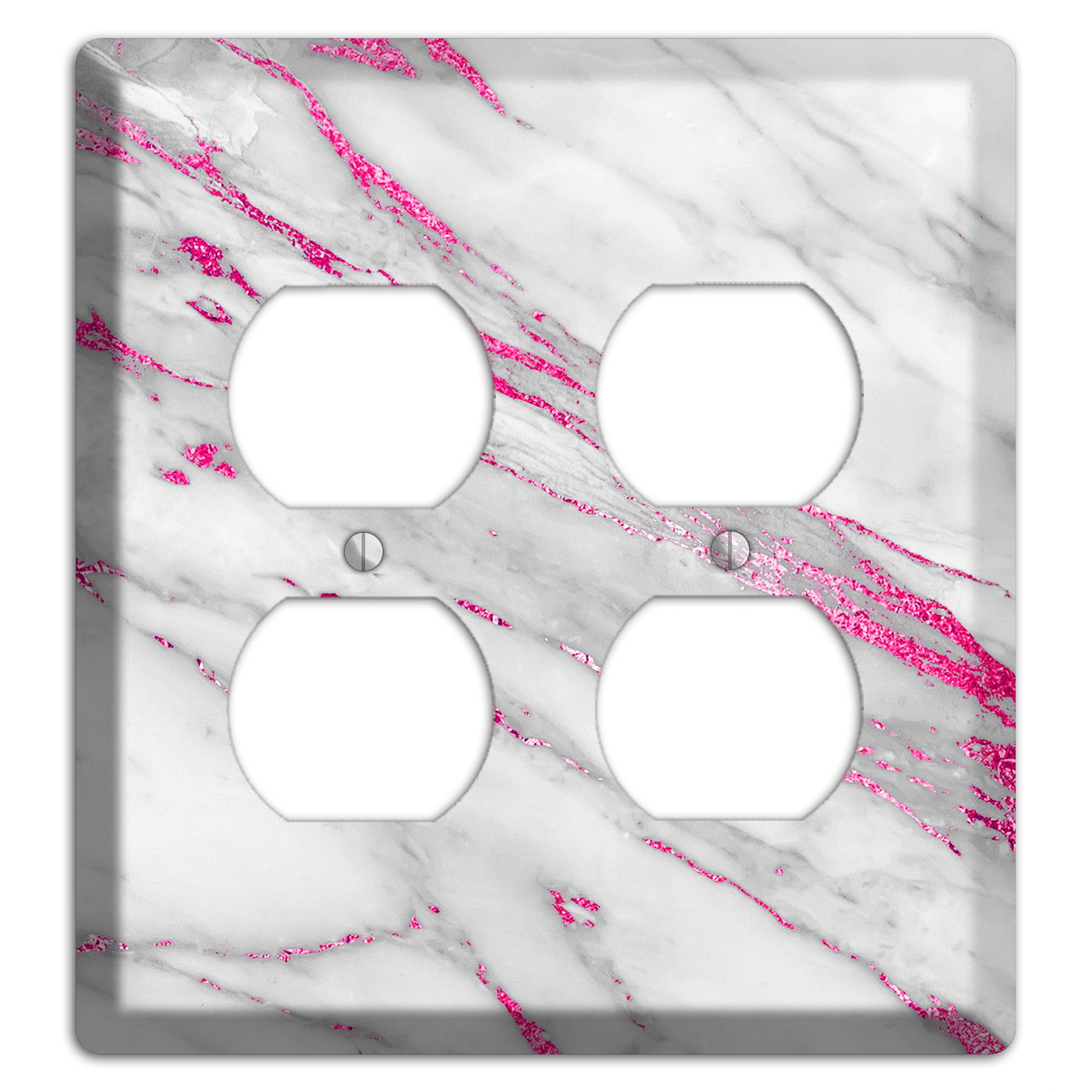 Can Can Marble 2 Duplex Wallplate