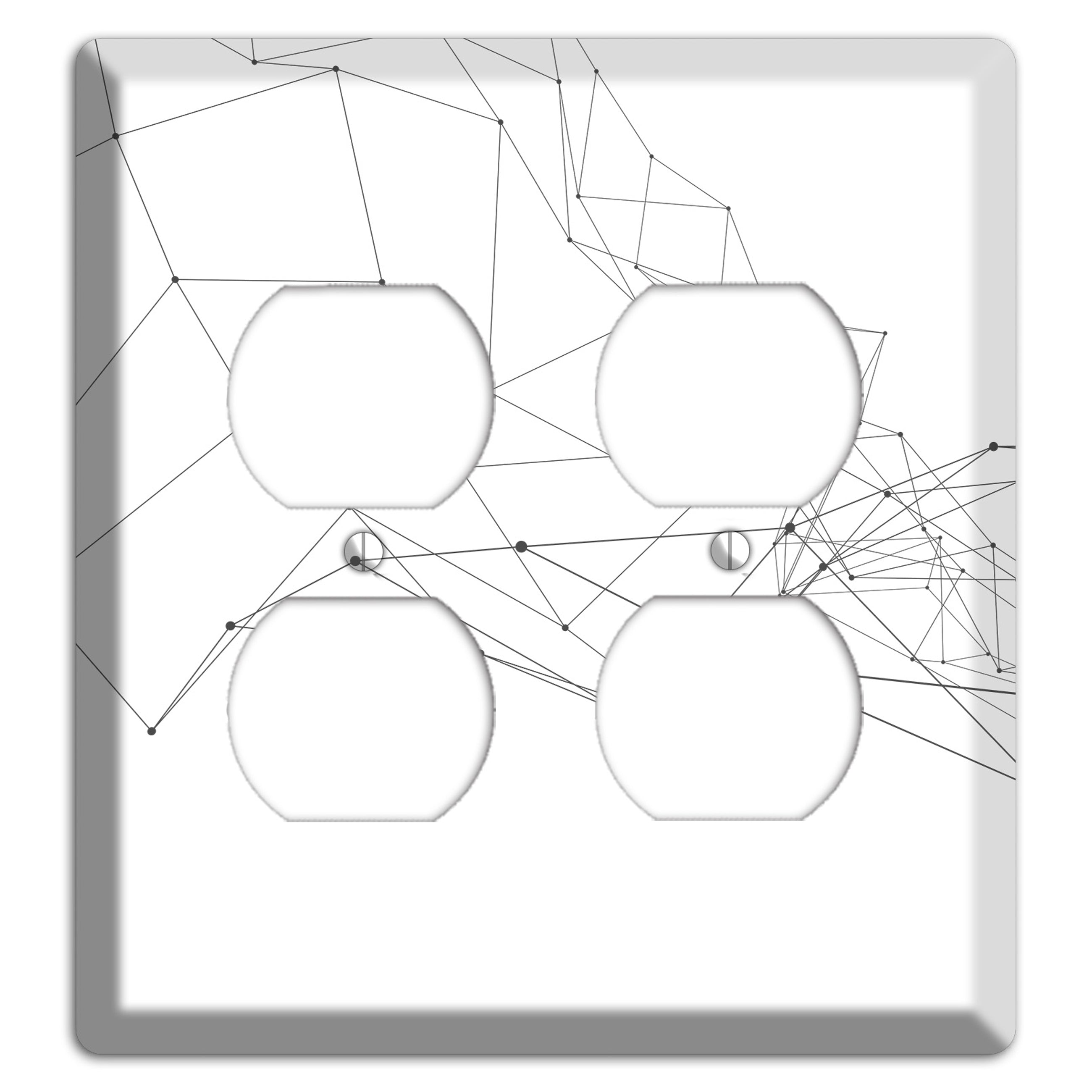Gossamer Transit Map 2 Duplex Wallplate
