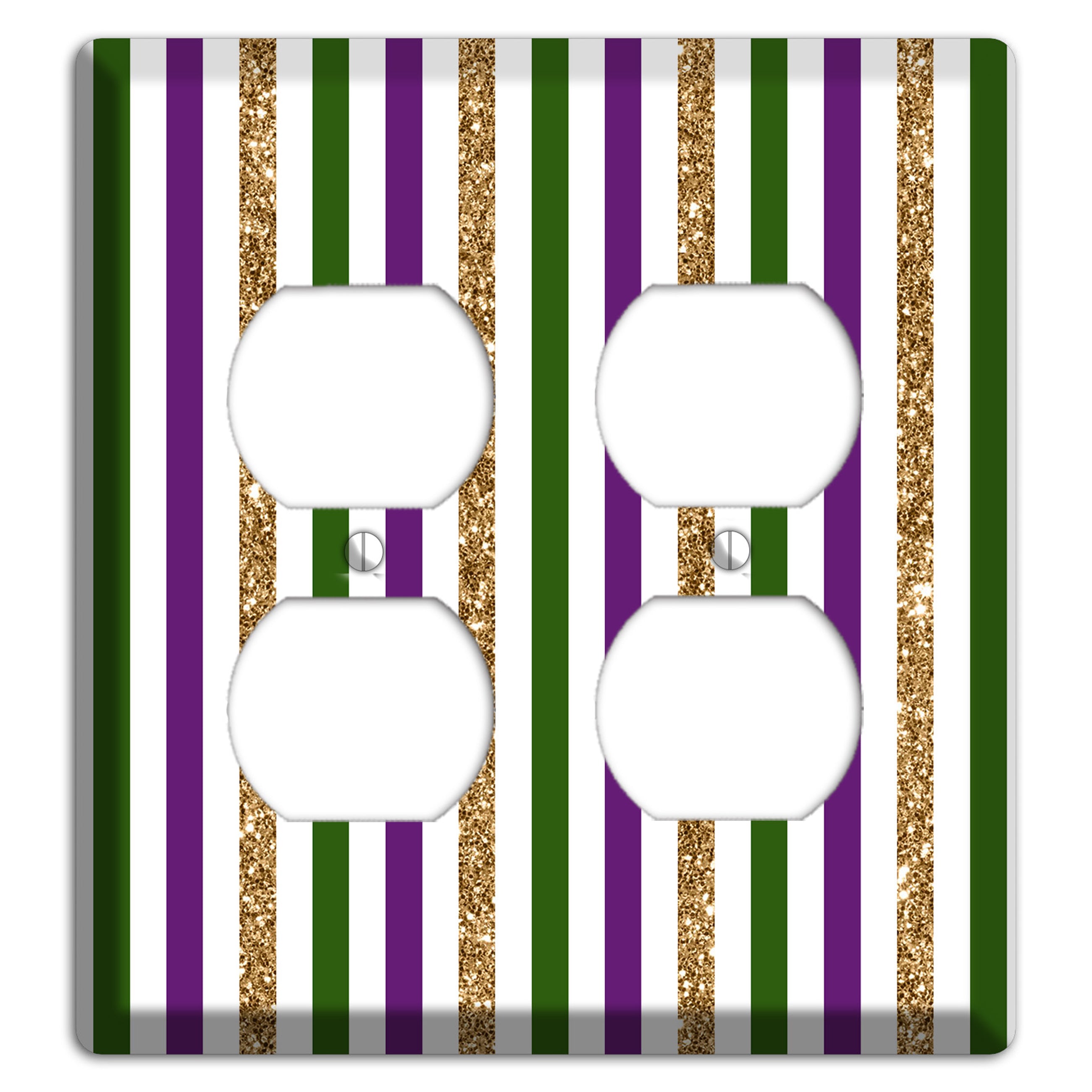 Carnival Stripes: Lumière 2 Duplex Wallplate