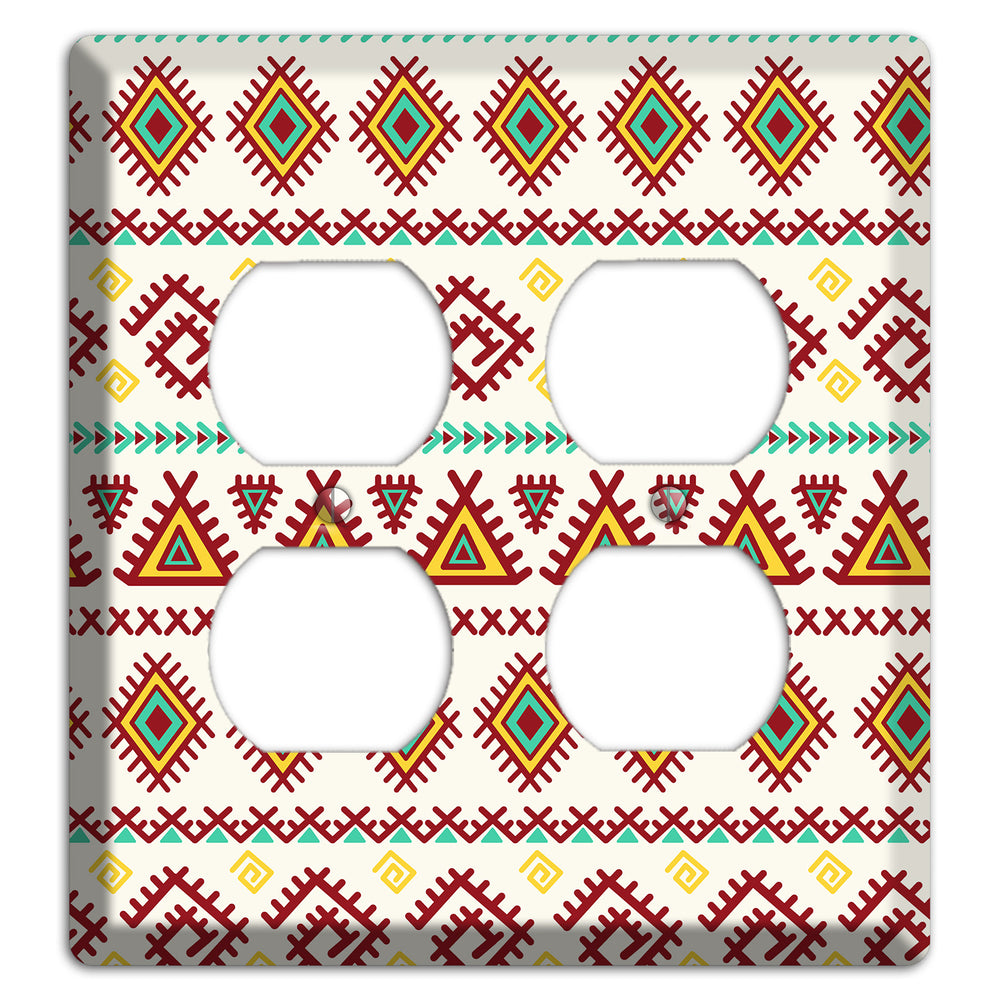 Crimson Tapestry 2 Duplex Wallplate