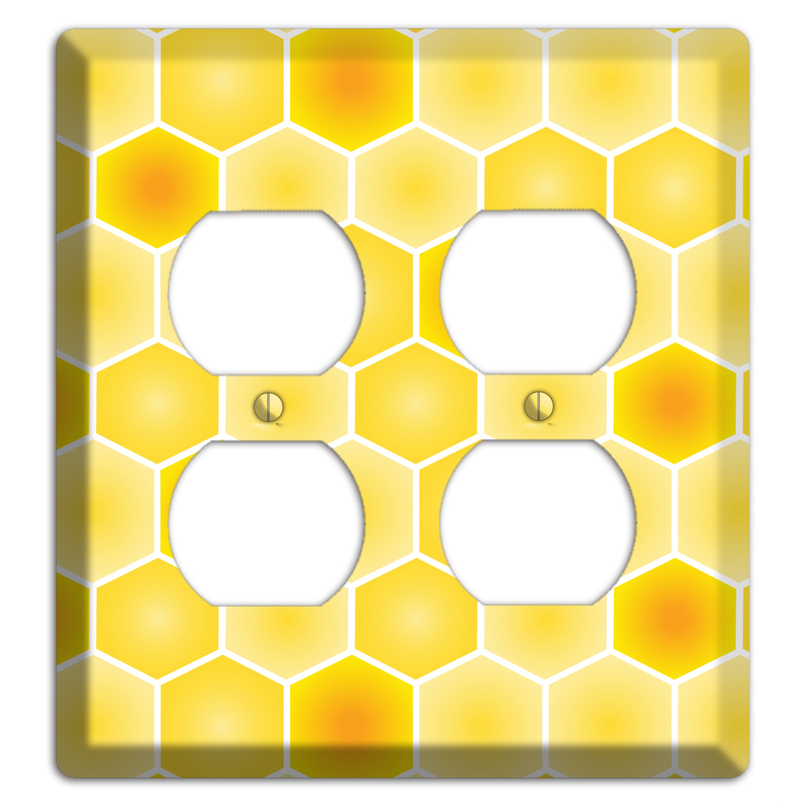 Liquid Gold Lattice 2 Duplex Wallplate