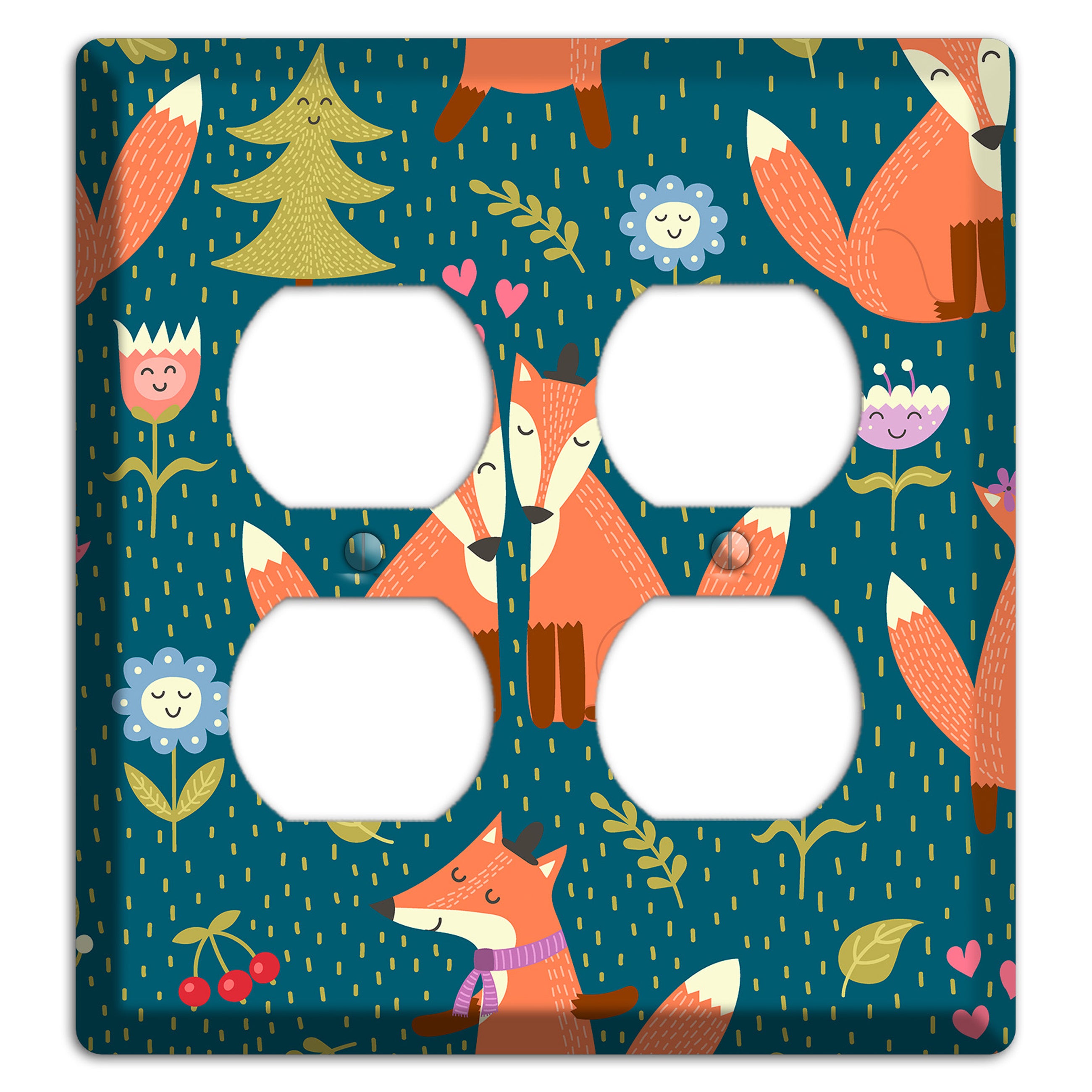 Fox Garden Love 2 Duplex Wallplate