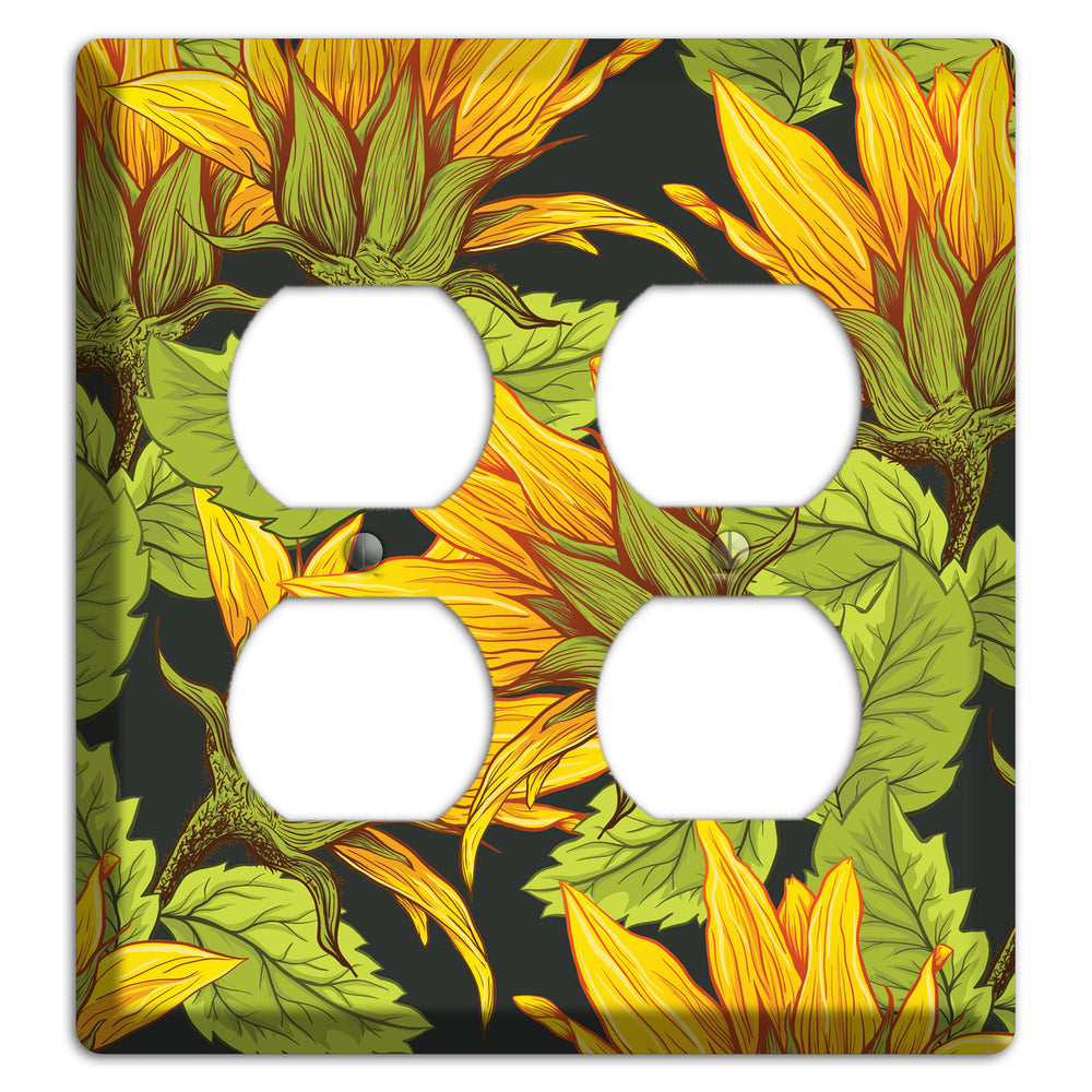 Gilded Bloom Tangle 2 Duplex Wallplate