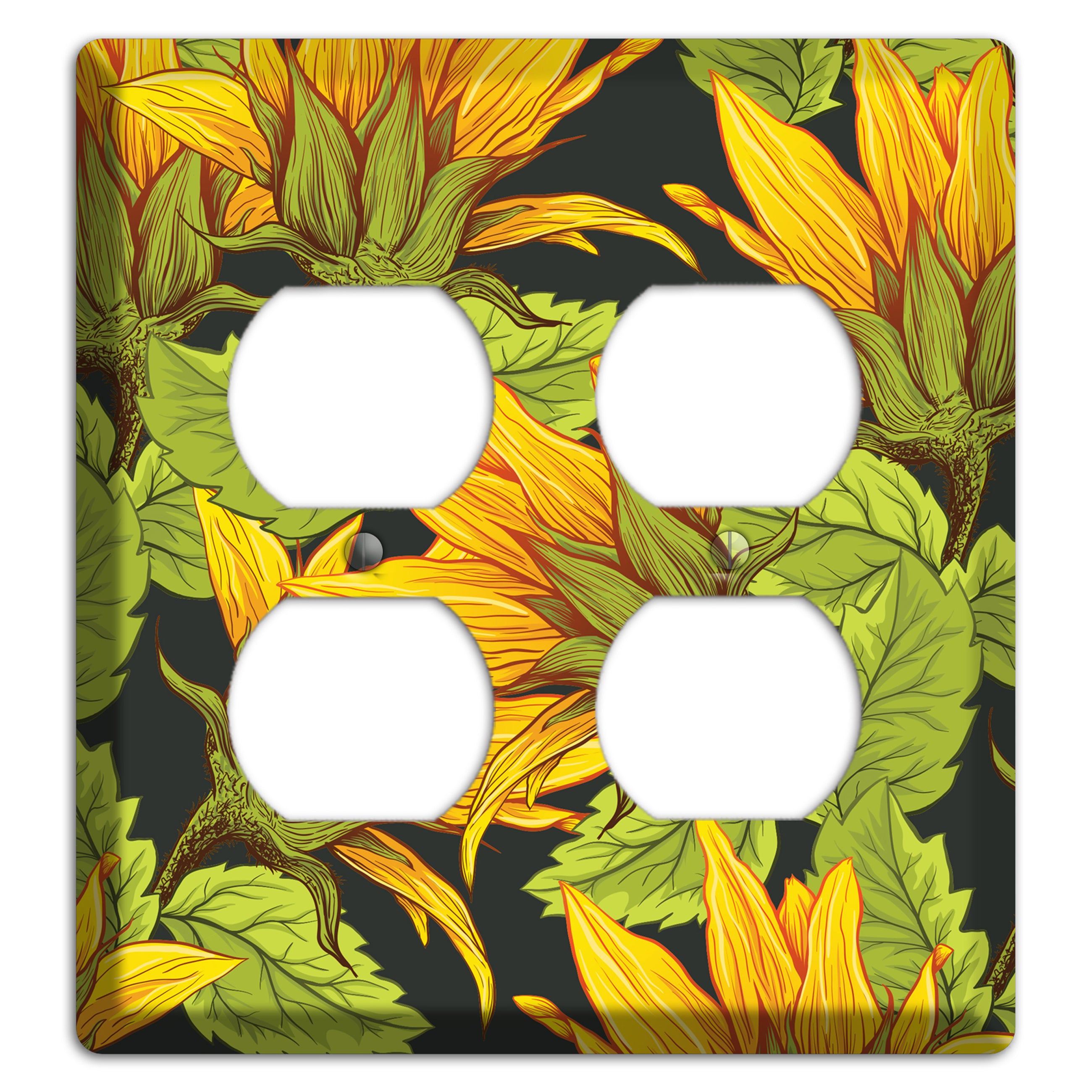 Gilded Bloom Tangle 2 Duplex Wallplate