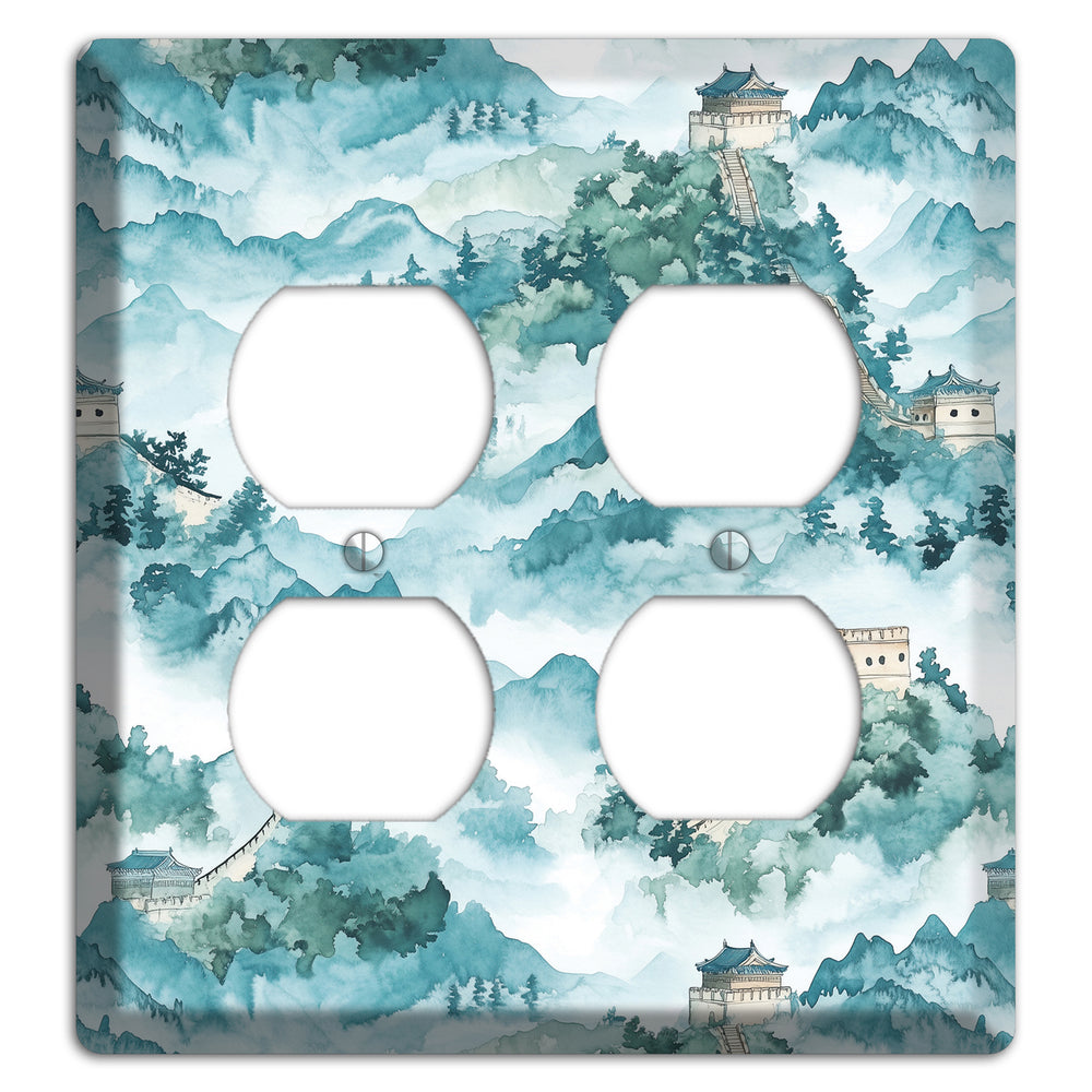 Watchtower in Mist 2 Duplex Wallplate
