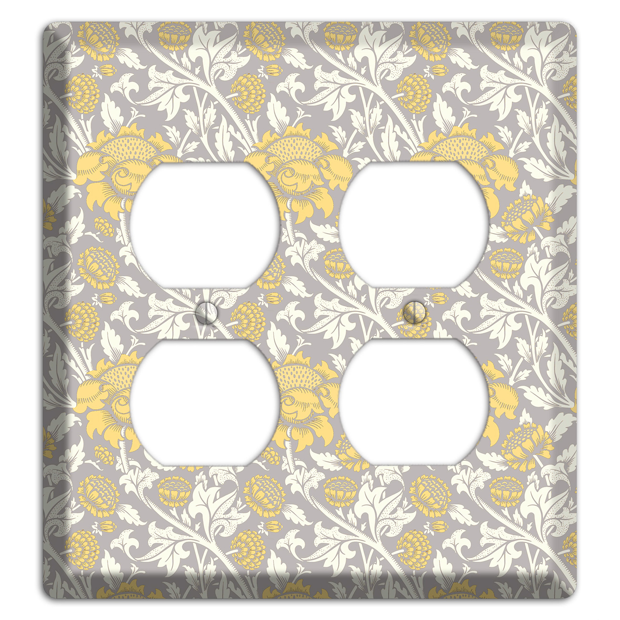Golden Peony Lace 2 Duplex Wallplate