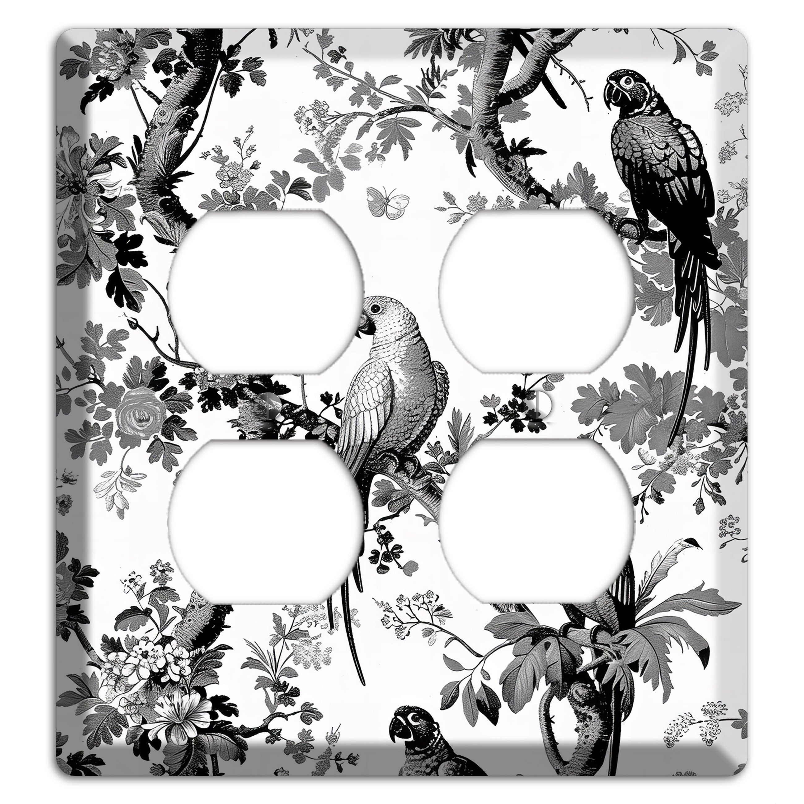 Parlor of Parrots 2 Duplex Wallplate