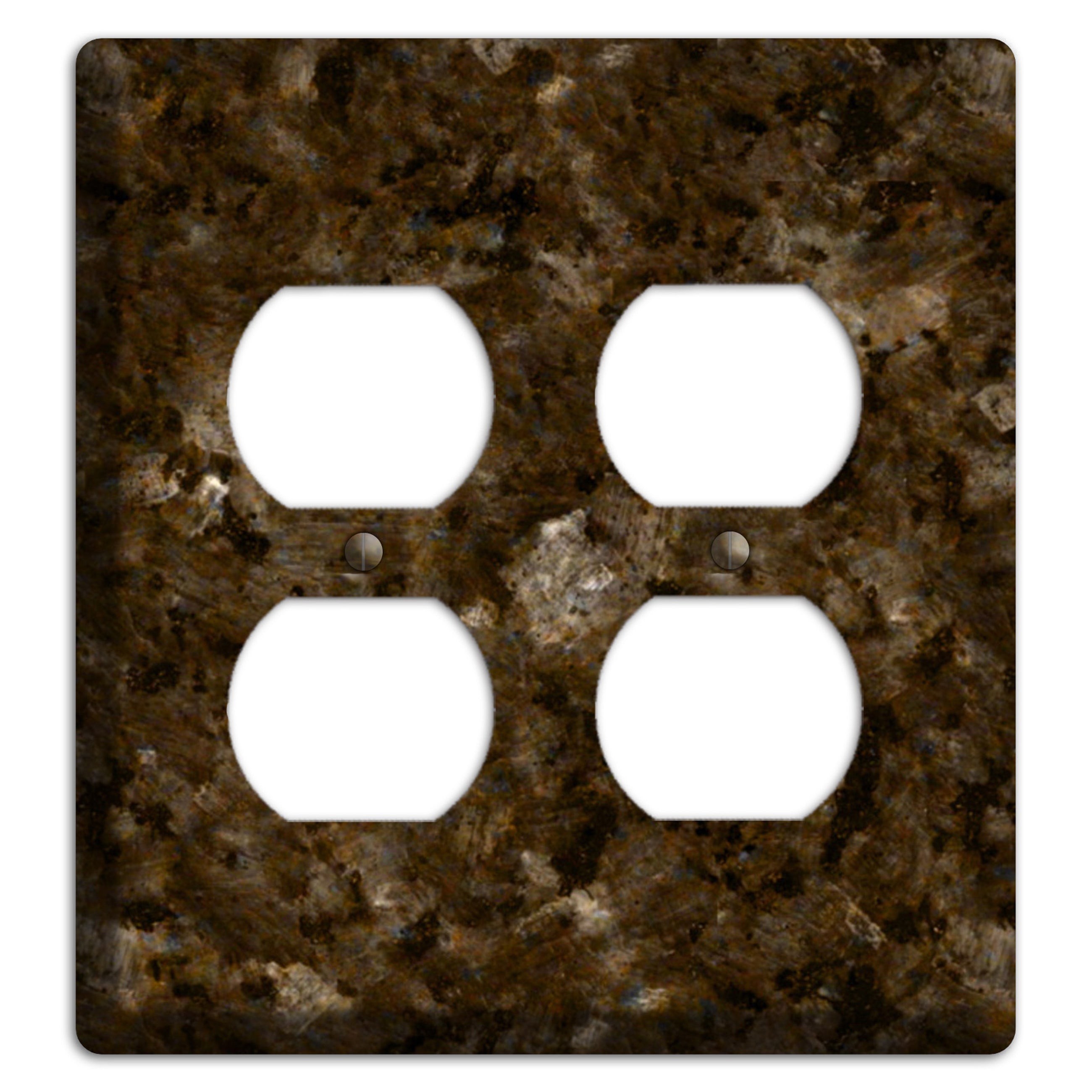 Tropical Brown Granite 2 Duplex Wallplate