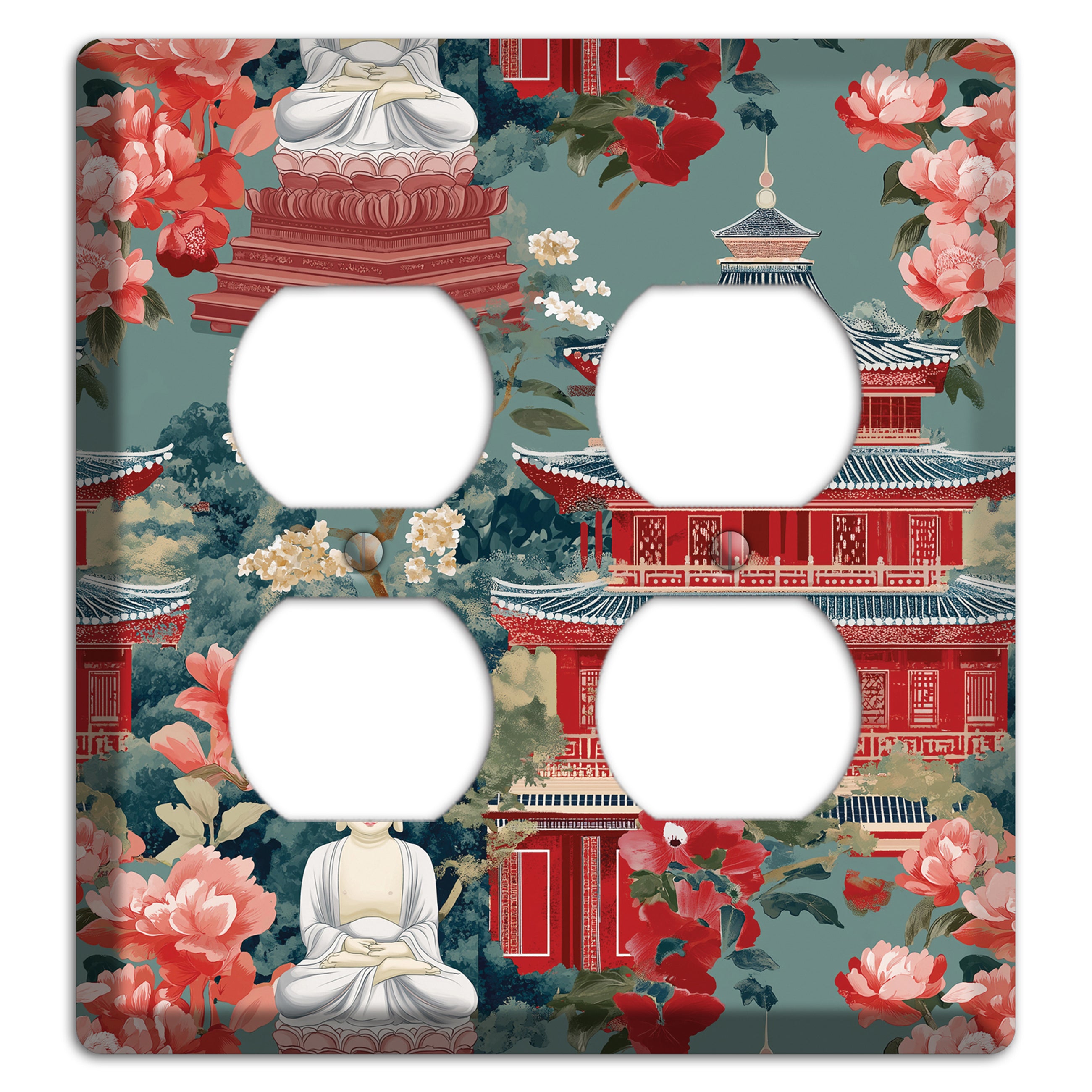 Lotus Temple Garden 2 Duplex Wallplate