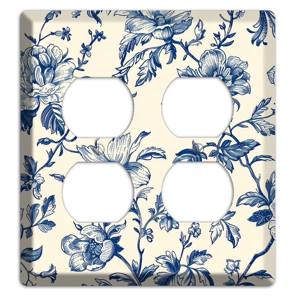 Garden Indigo Reverie 2 Duplex Wallplate