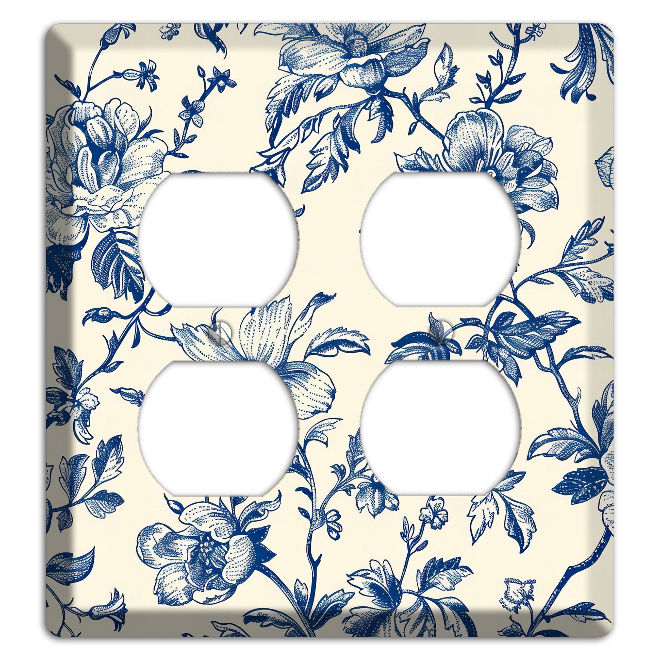 Garden Indigo Reverie 2 Duplex Wallplate