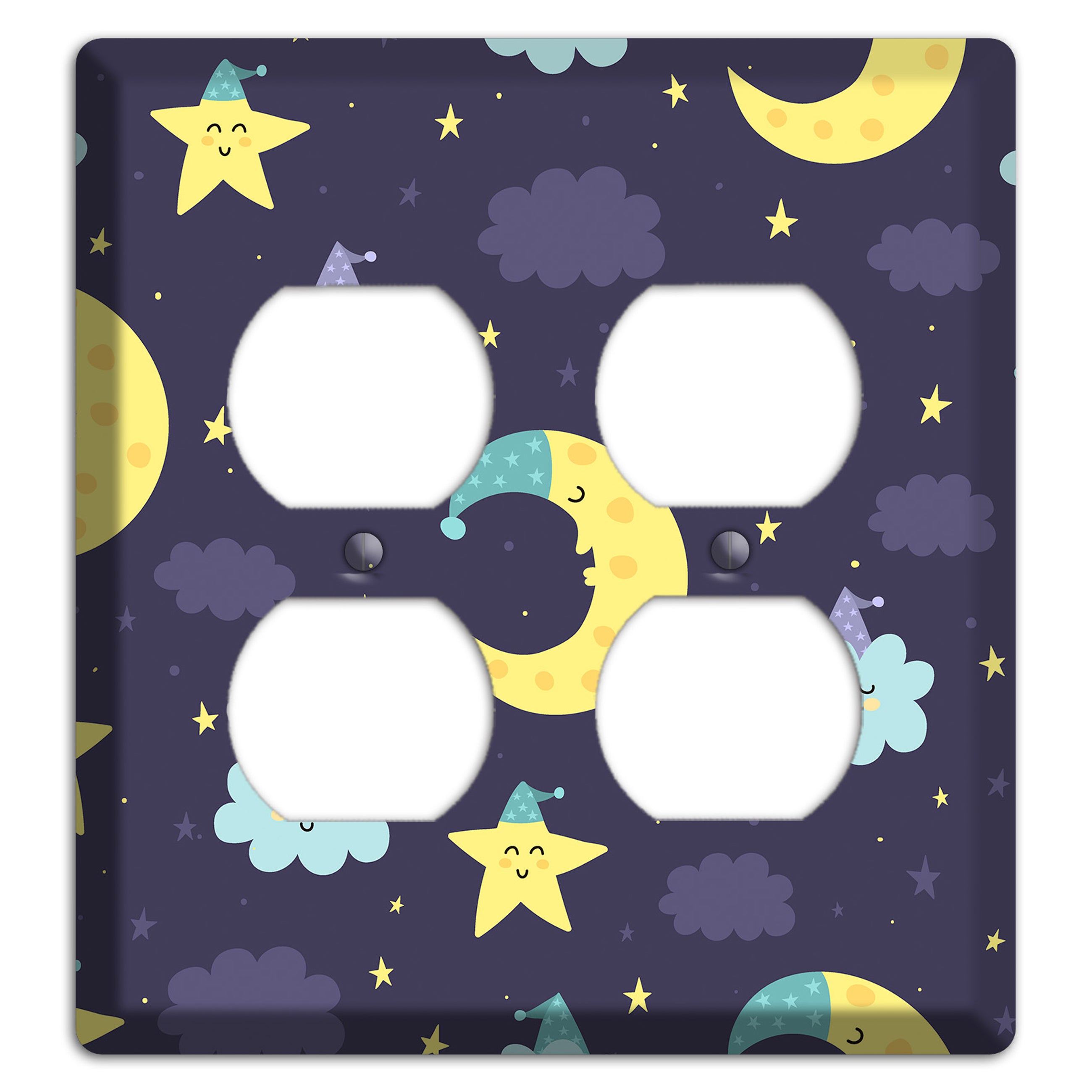 Moon & Star Wishes 2 Duplex Wallplate
