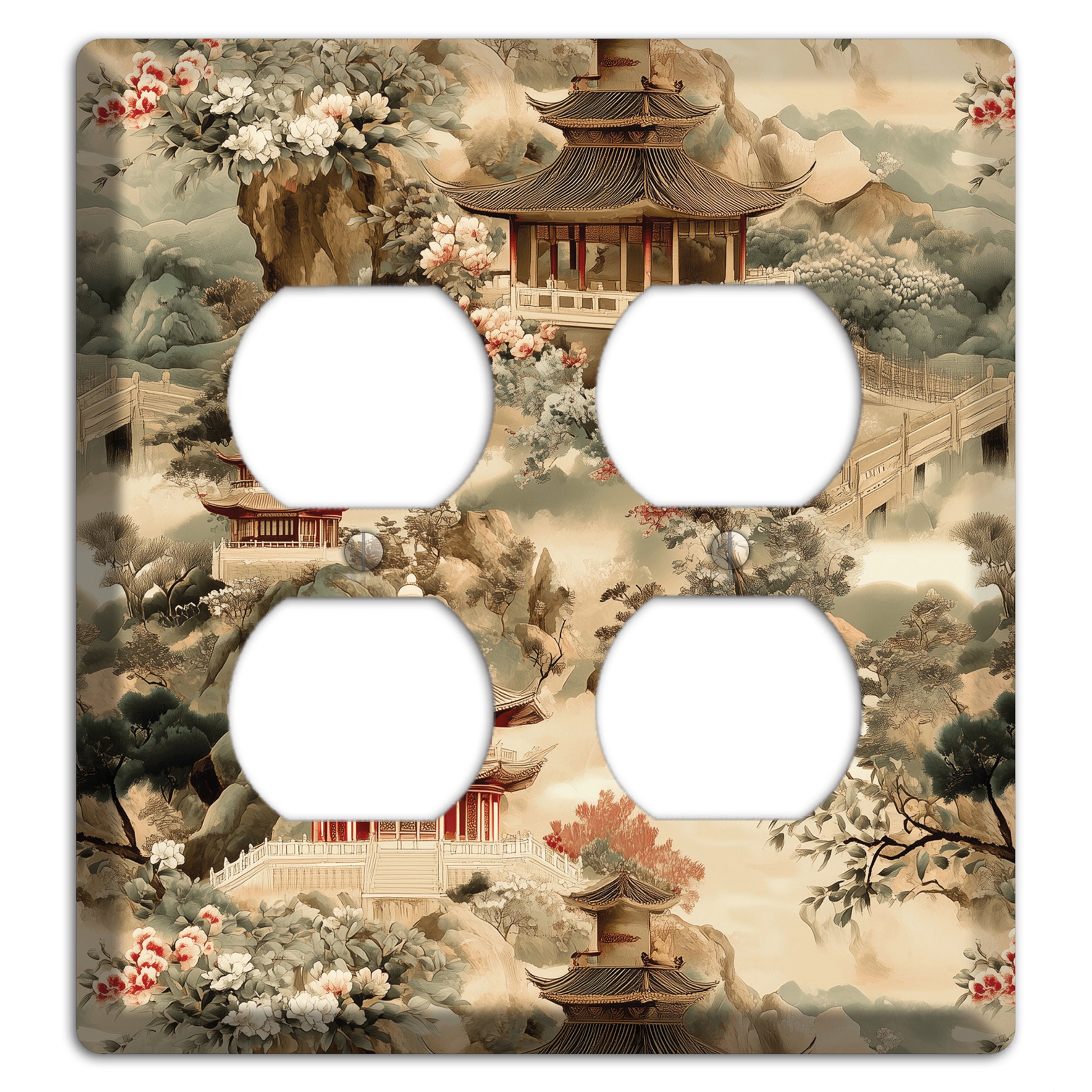 Jade Mountain Reverie 2 Duplex Wallplate