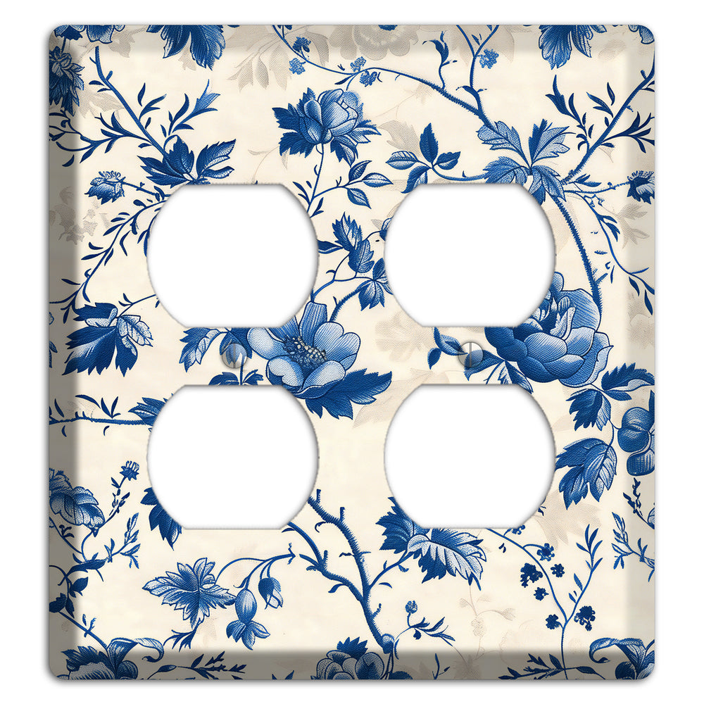 Porcelain Garden Riot 2 Duplex Wallplate