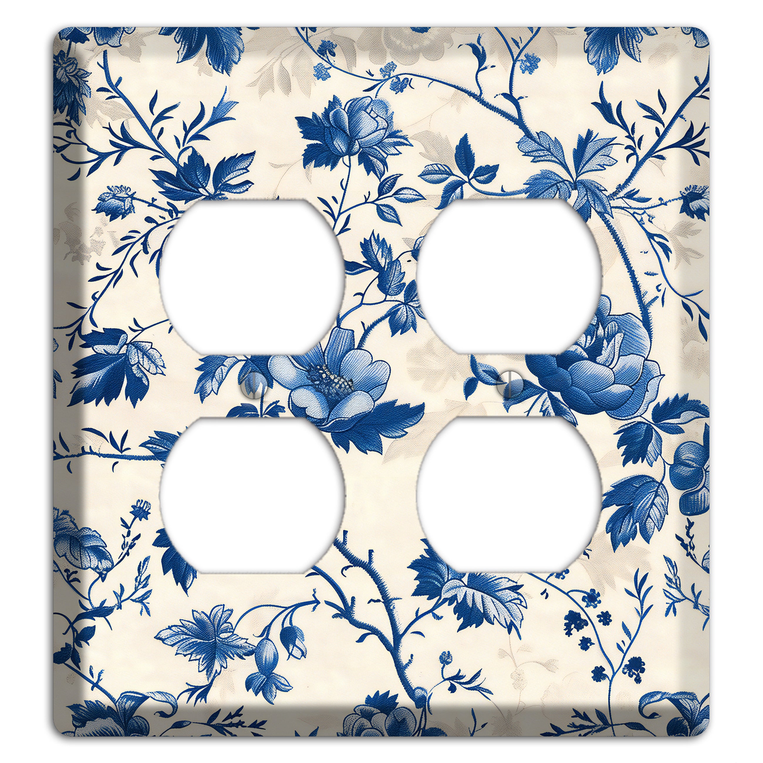 Porcelain Garden Riot 2 Duplex Wallplate