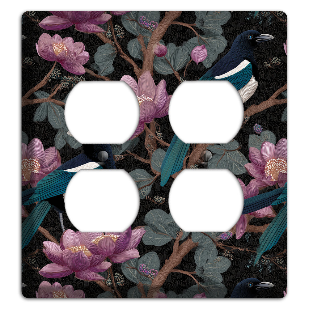 Magpie Moon Garden 2 Duplex Wallplate