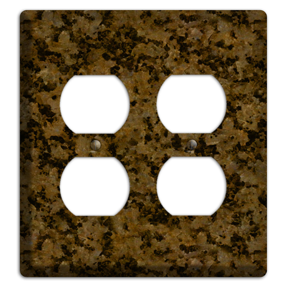 Tropic Brown Granite 2 Duplex Wallplate