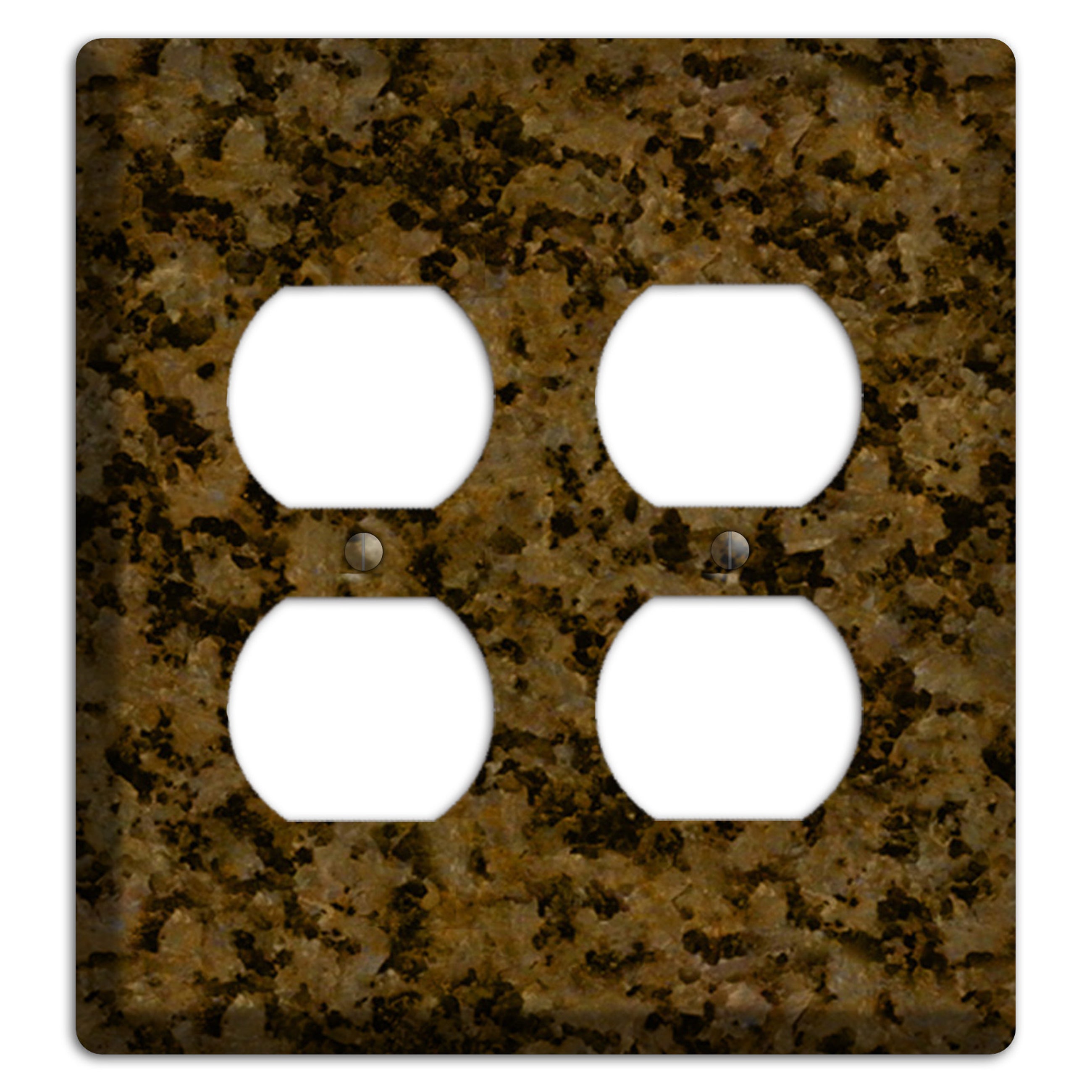 Tropic Brown Granite 2 Duplex Wallplate