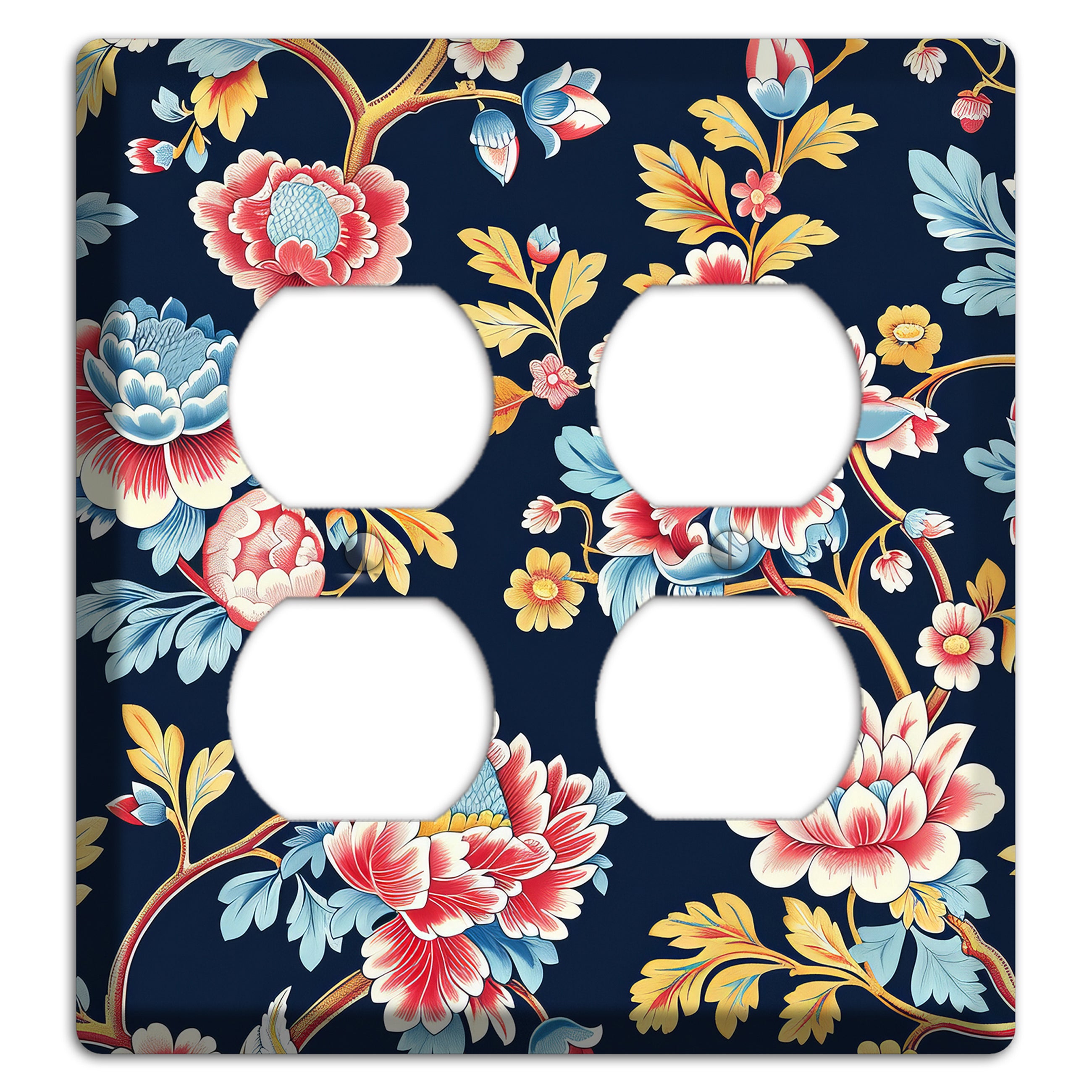 Midnight Garden Bloom 2 Duplex Wallplate