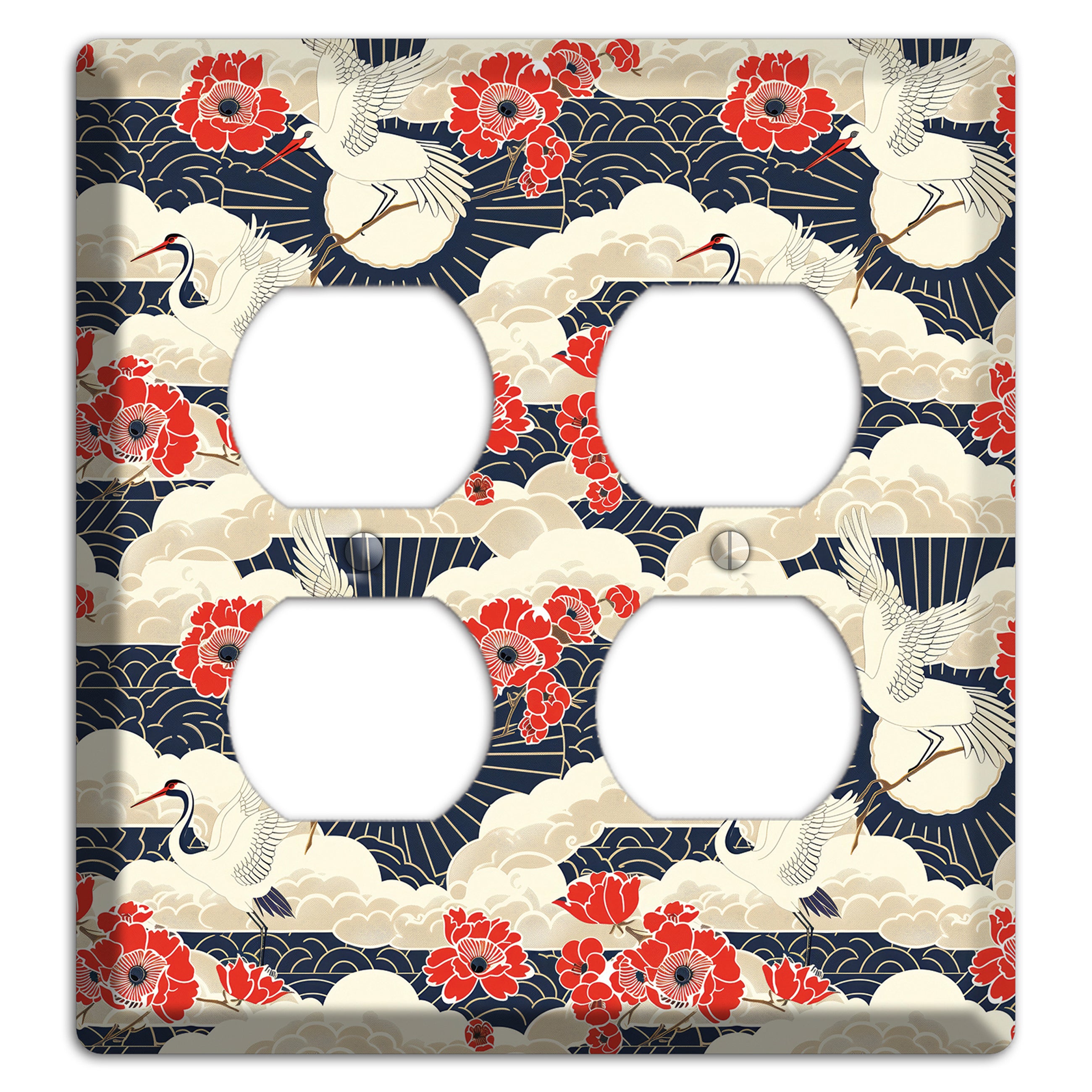 Crimson Peony Ascent 2 Duplex Wallplate