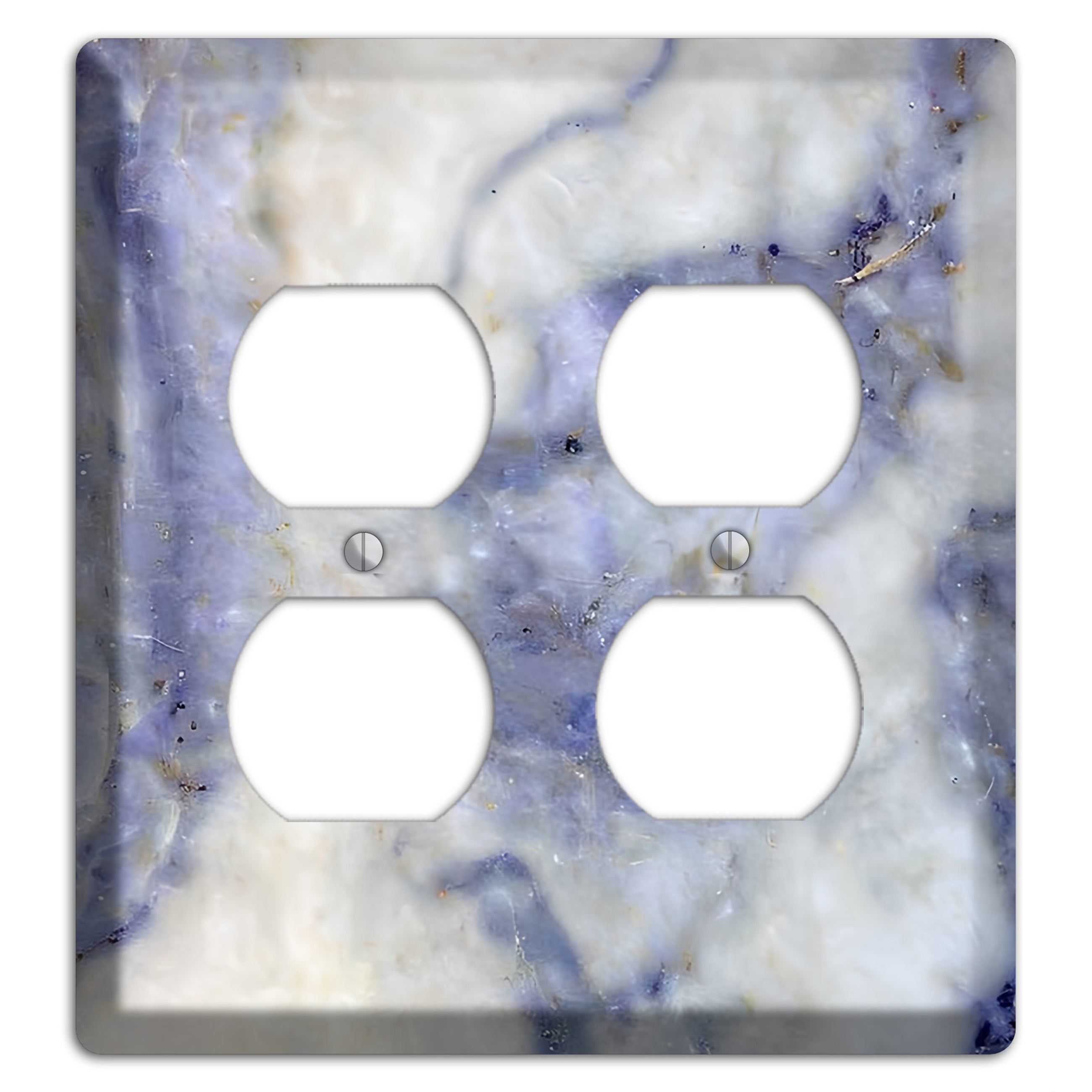 Spindle Marble 2 Duplex Wallplate