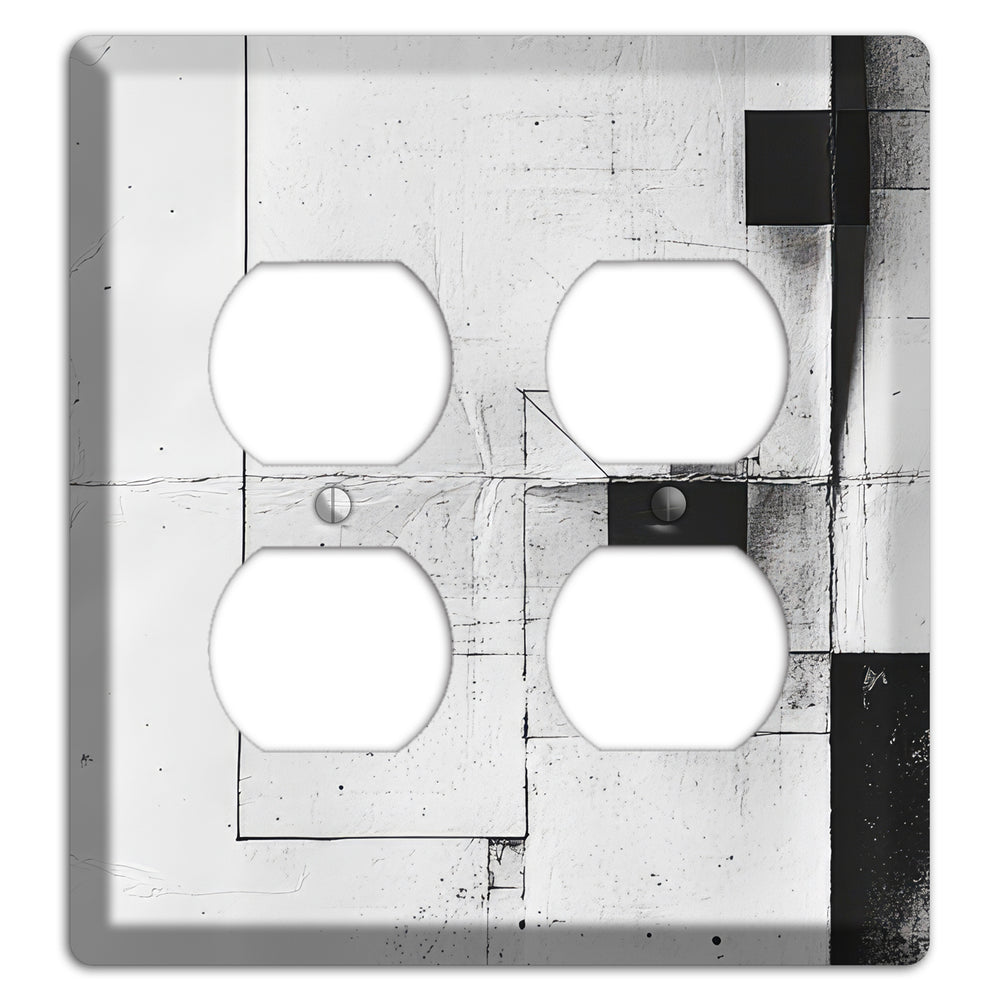 Fractured Blueprint Drift 2 Duplex Wallplate