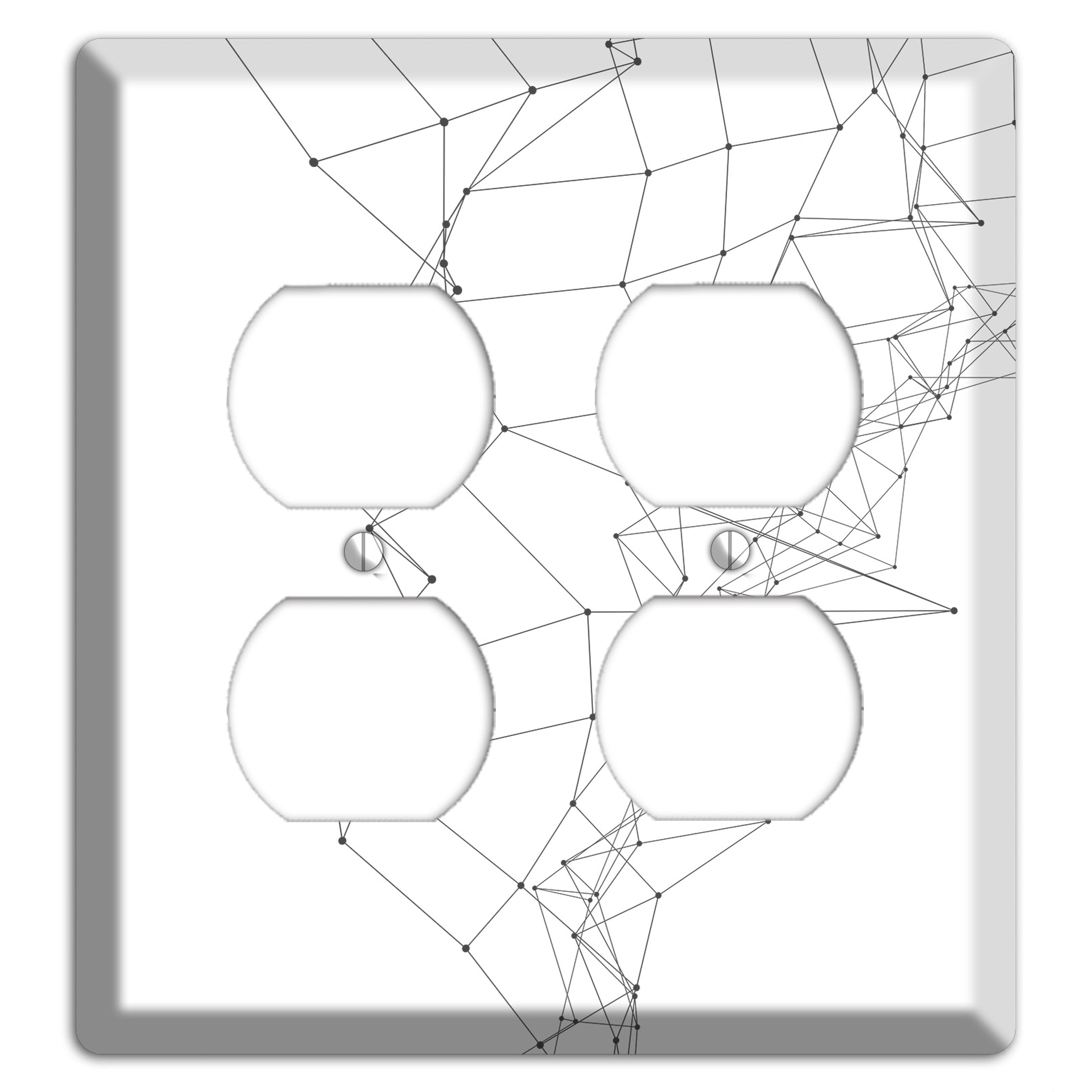 Neural Drift Lines 2 Duplex Wallplate