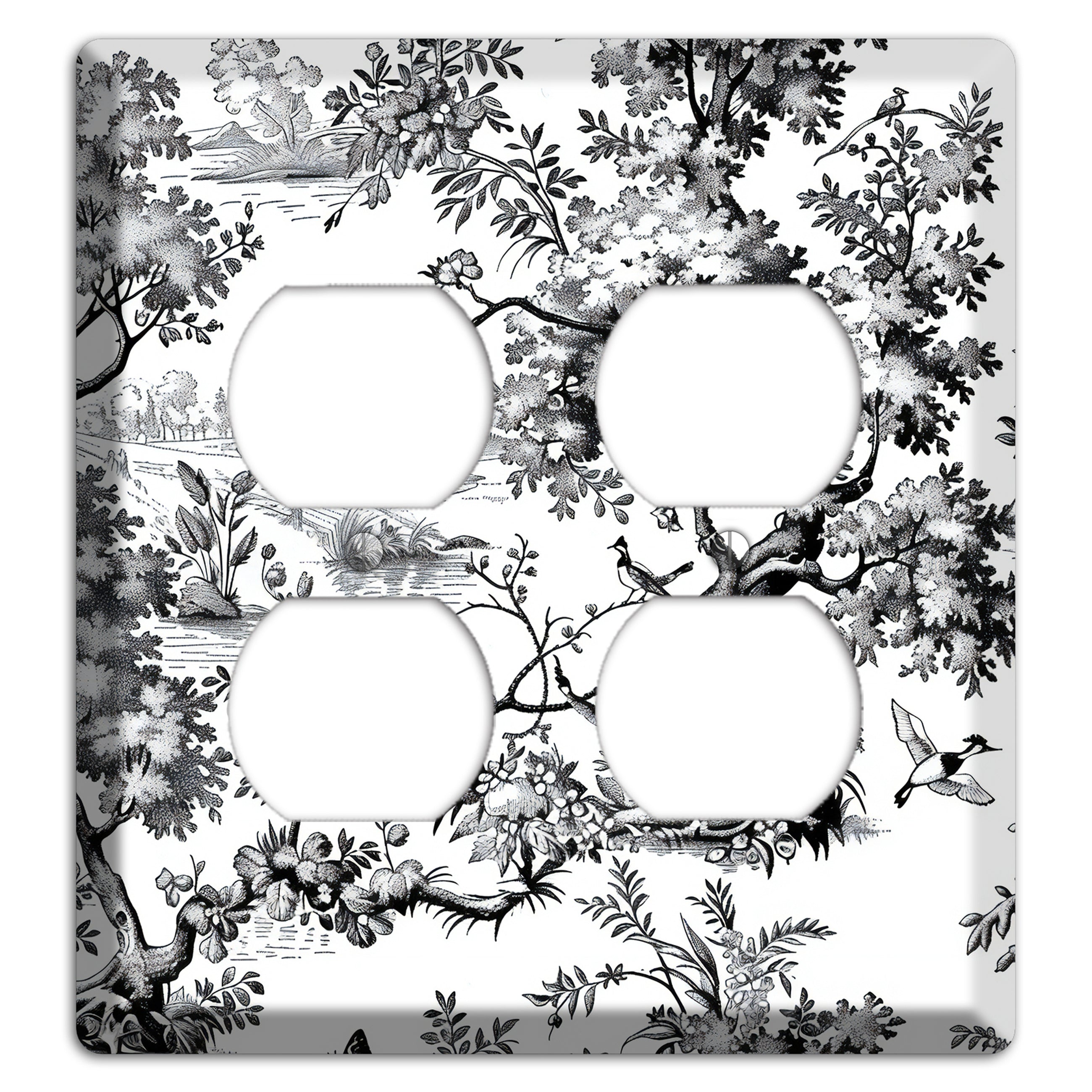 Pastoral Ink Reverie 2 Duplex Wallplate
