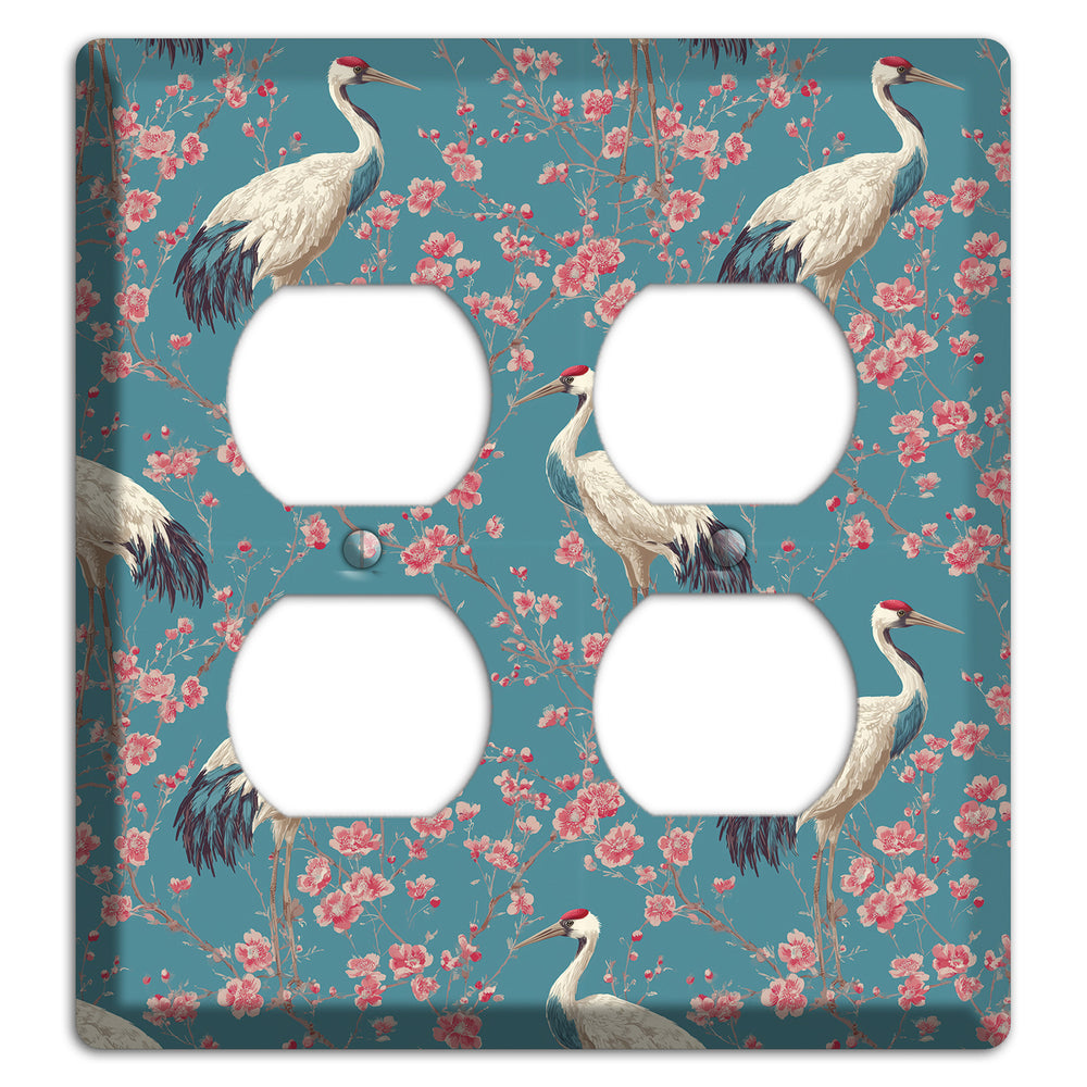 Azure Blossom Vigil 2 Duplex Wallplate