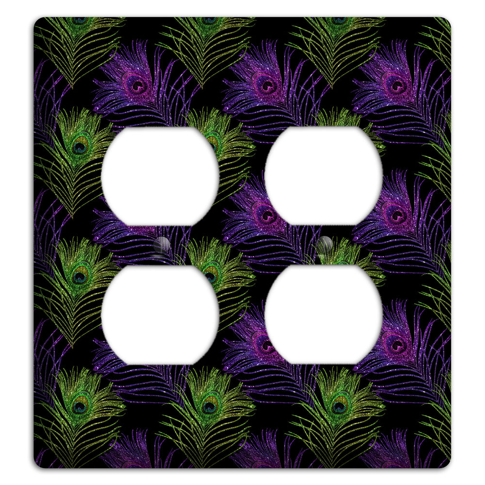 Feathers of the F√™te 2 Duplex Wallplate