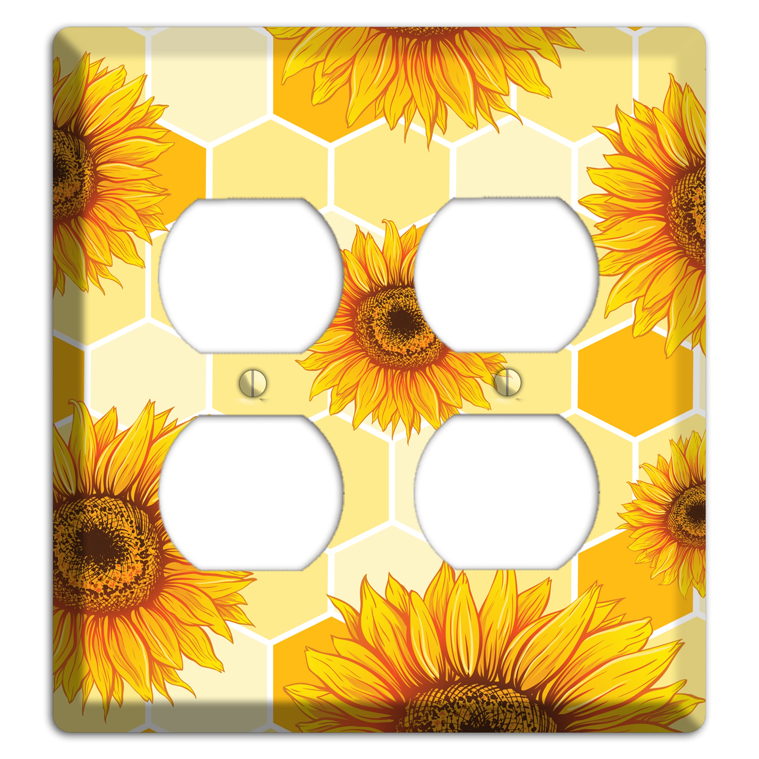 Sunflower & Comb 2 Duplex Wallplate