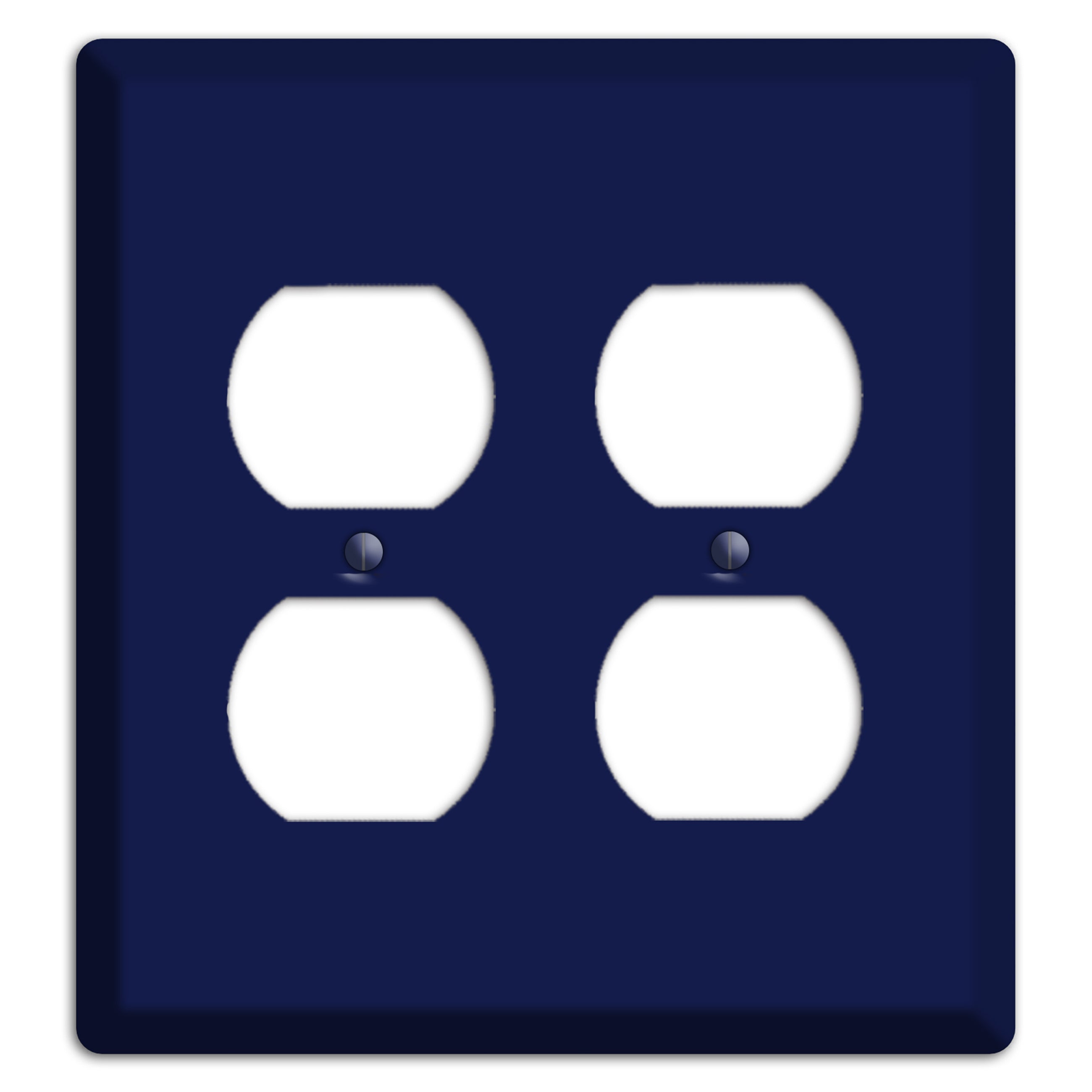 Baxter Midnight Navy Solid 2 Duplex Wallplate