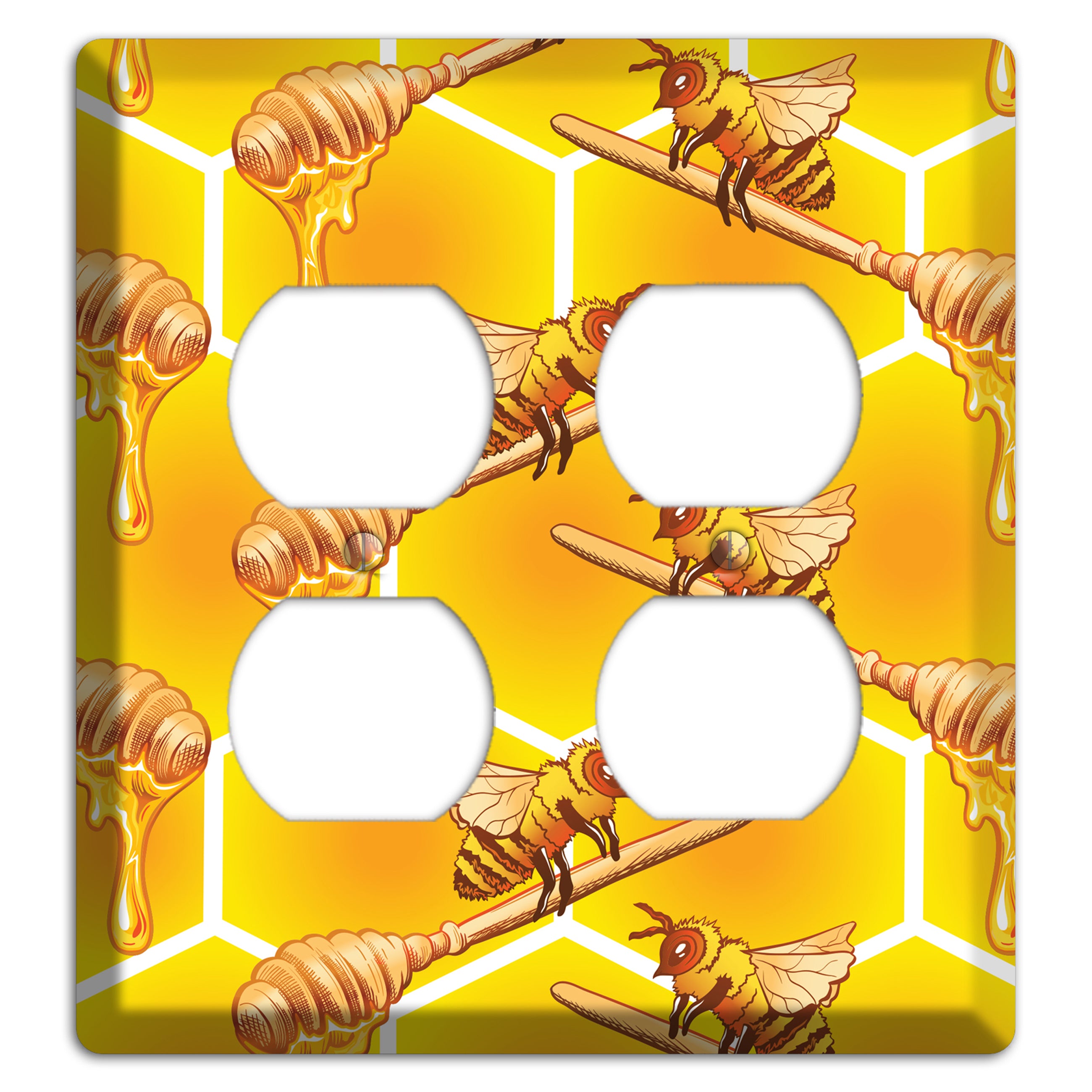 Golden Hive Ritual 2 Duplex Wallplate