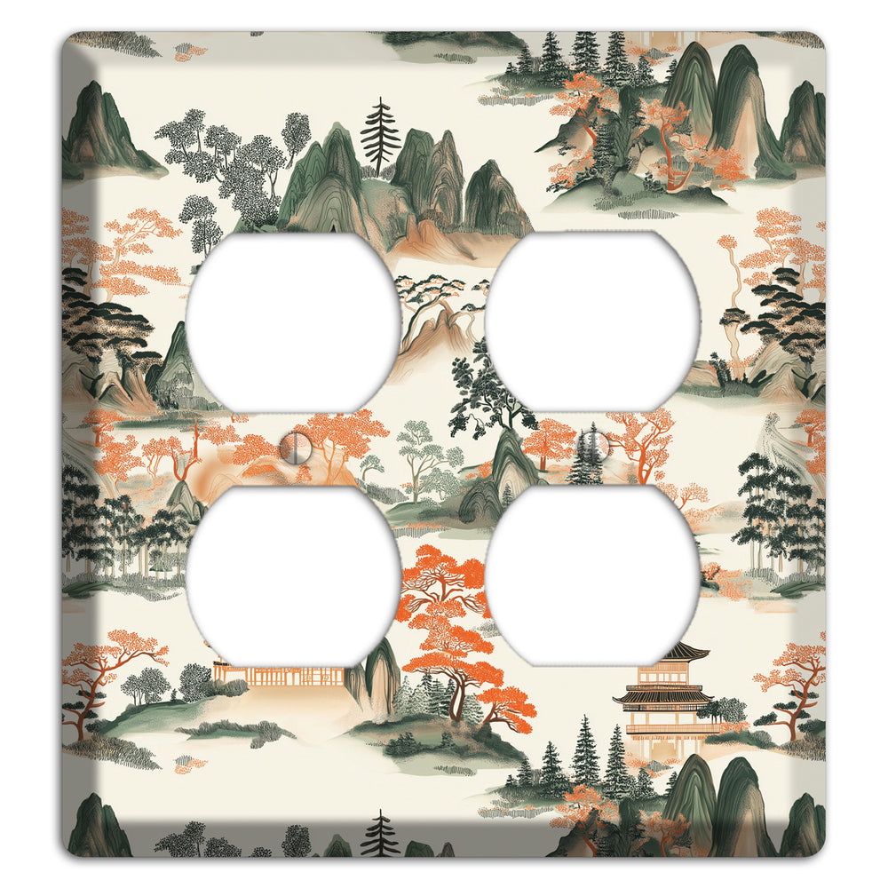 Peaks & Pagodas 2 Duplex Wallplate