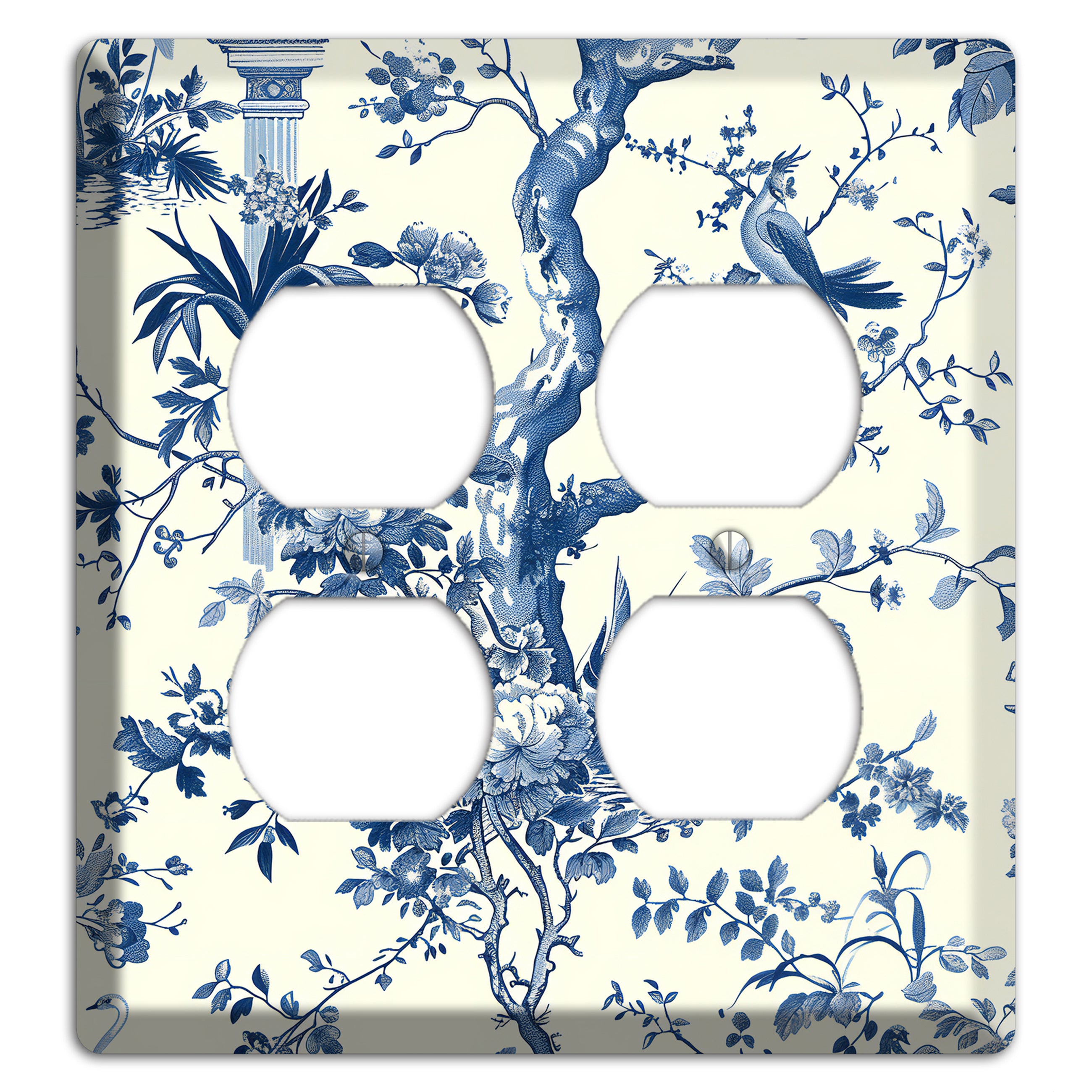 Pagoda & Plume 2 Duplex Wallplate
