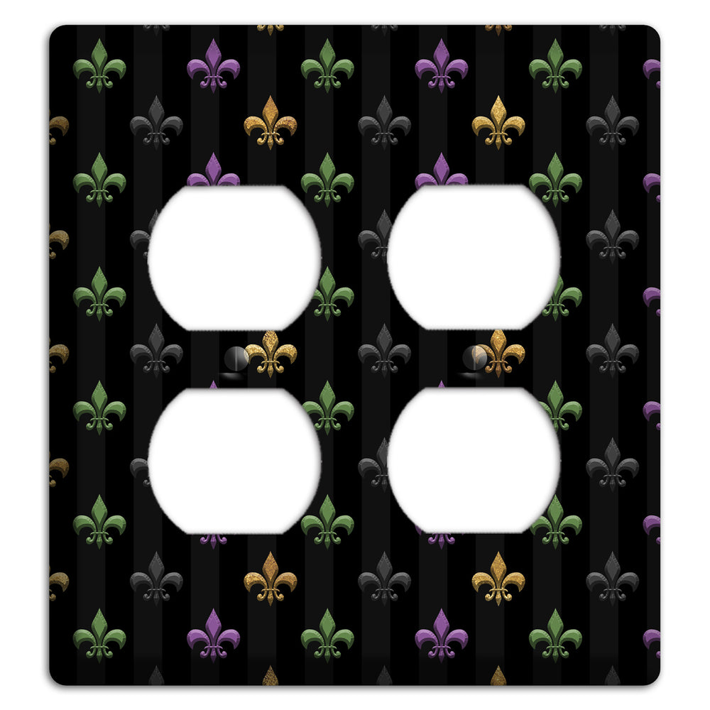 Midnight Fleur 2 Duplex Wallplate