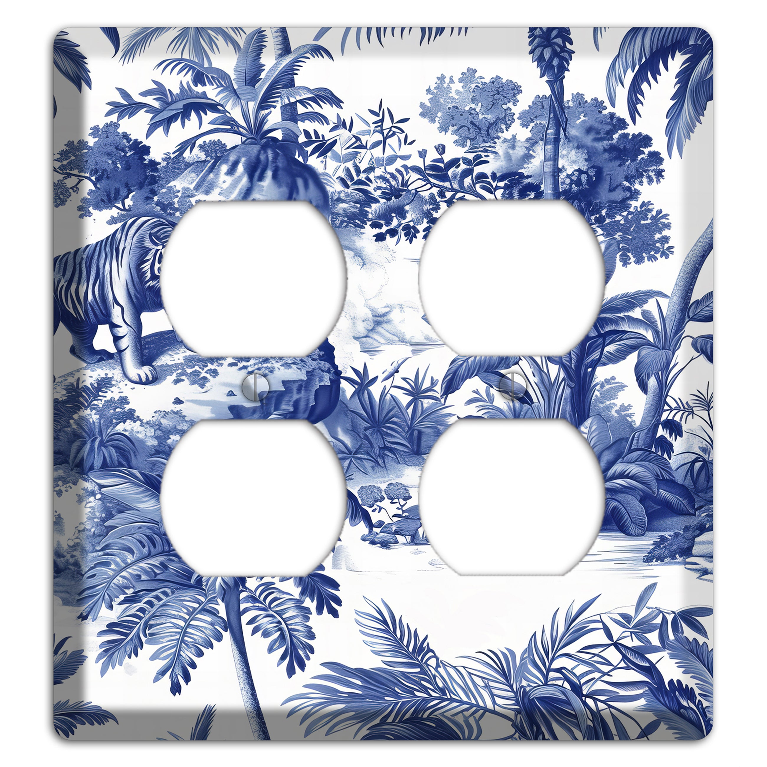 Bengal & Palm 2 Duplex Wallplate