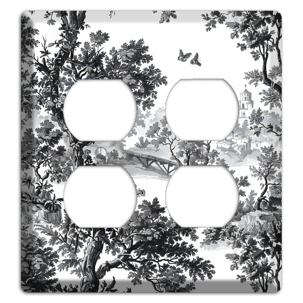 Woodland Chapel Mist 2 Duplex Wallplate
