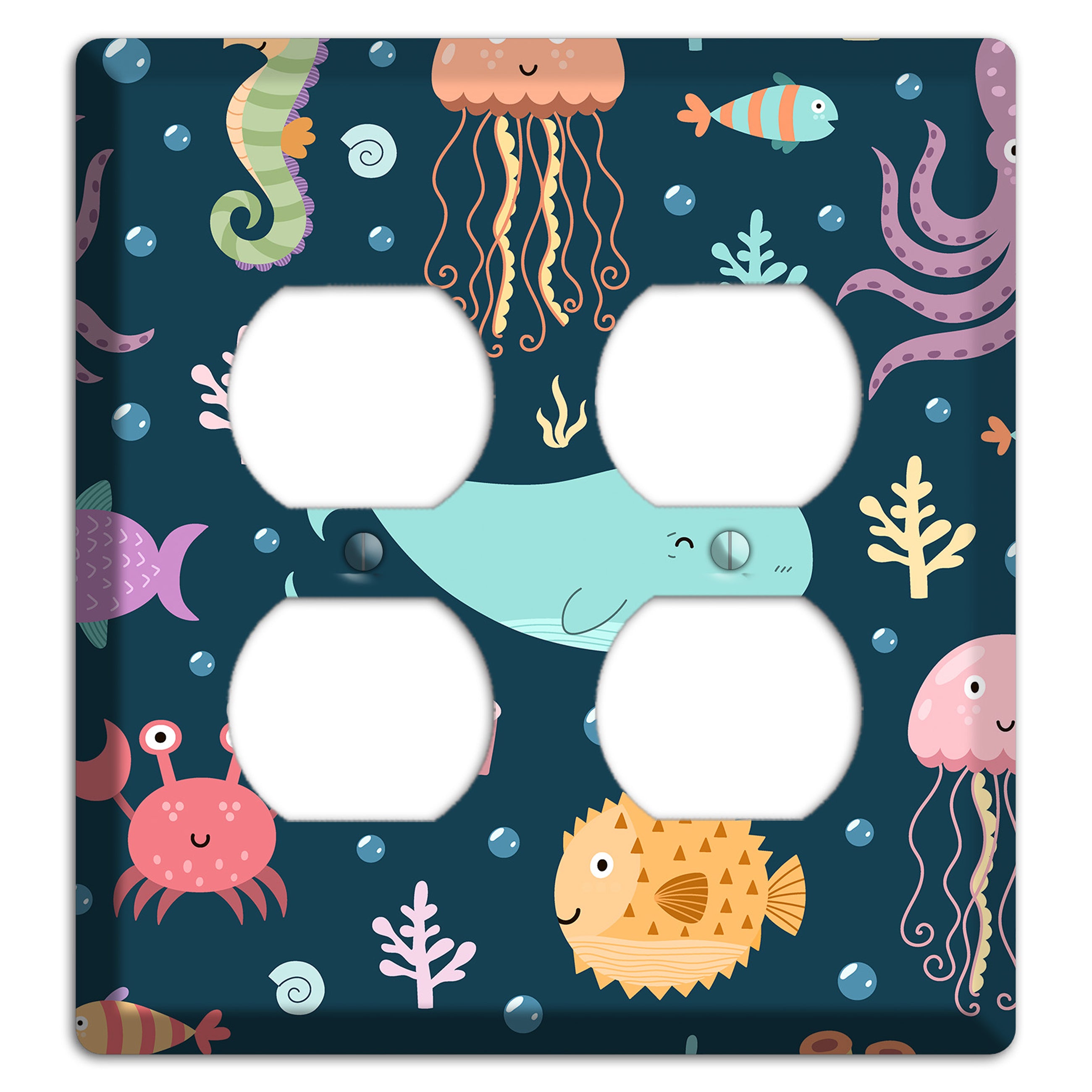 Deep Sea Cuties 2 Duplex Wallplate