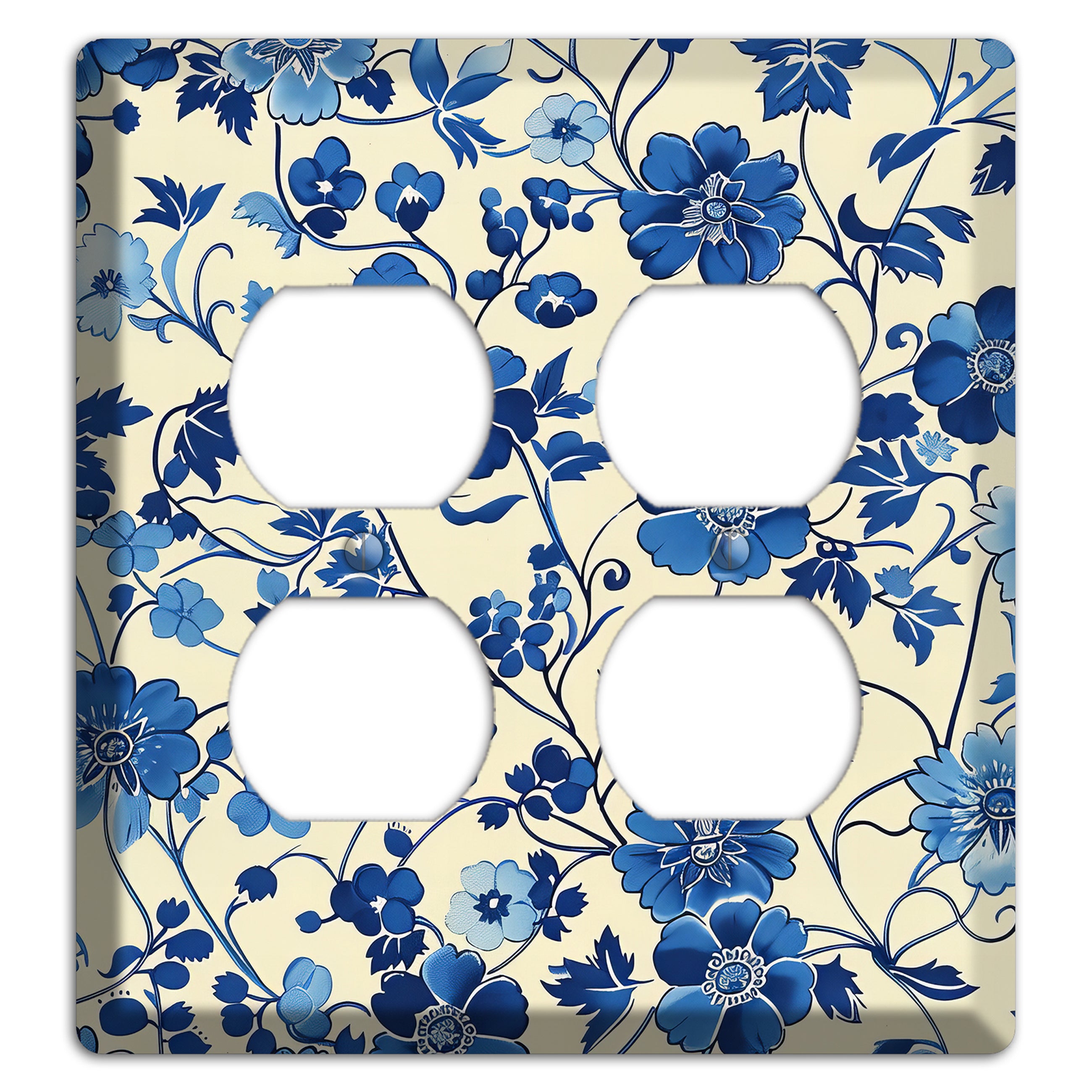 Porcelain Garden Riot 2 Duplex Wallplate