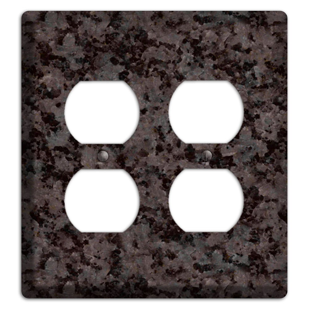 Coffee Brown Granite 2 Duplex Wallplate