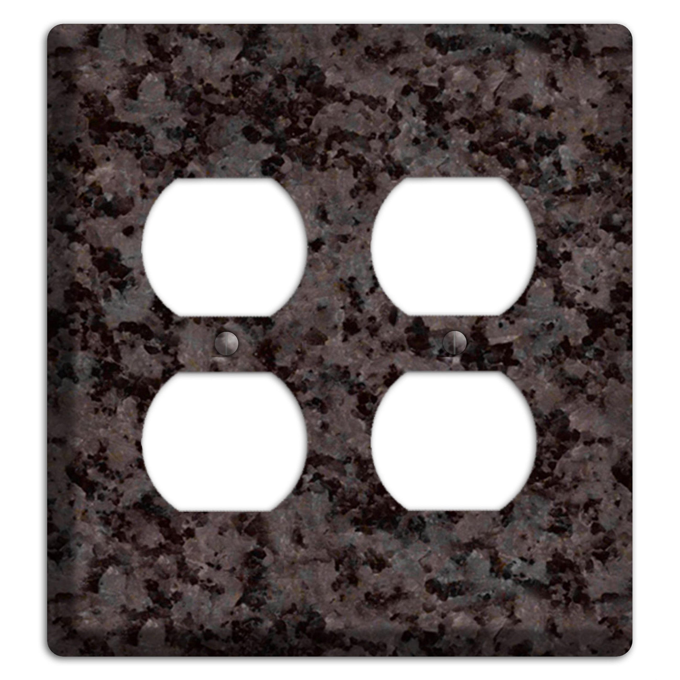 Coffee Brown Granite 2 Duplex Wallplate