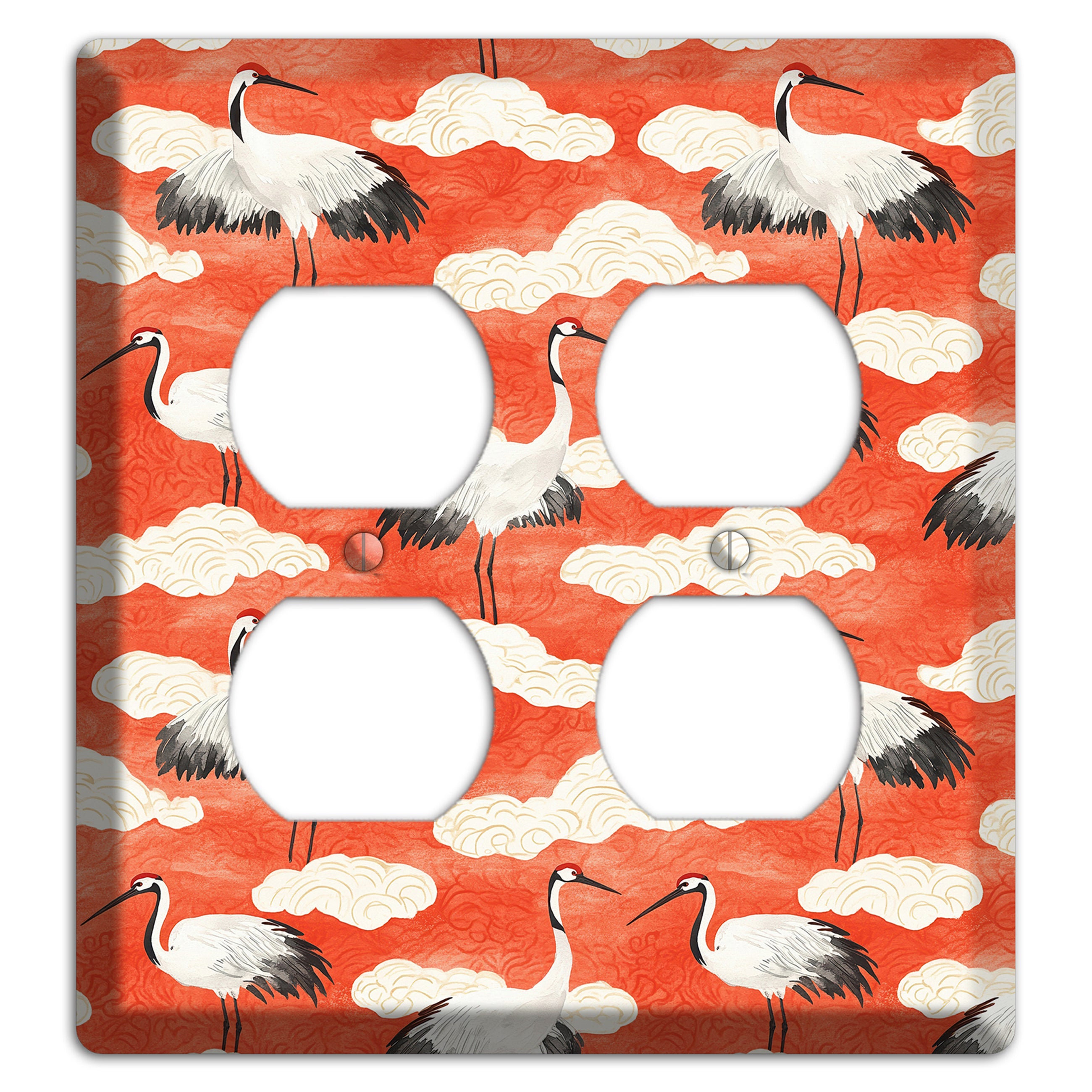 Vermillion Cloud Ceremony 2 Duplex Wallplate