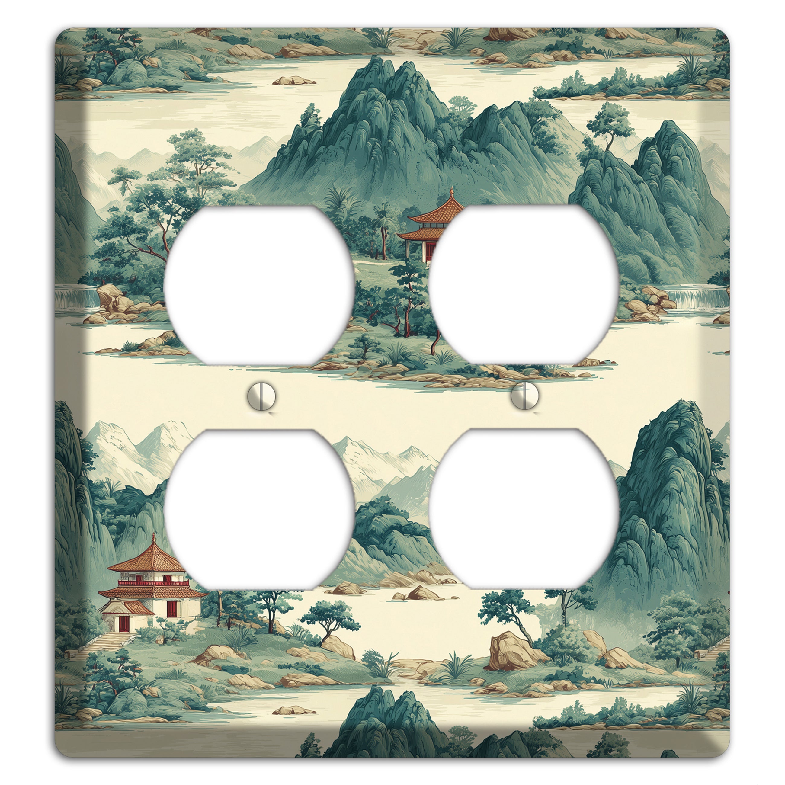 Mist & Pavilion 2 Duplex Wallplate