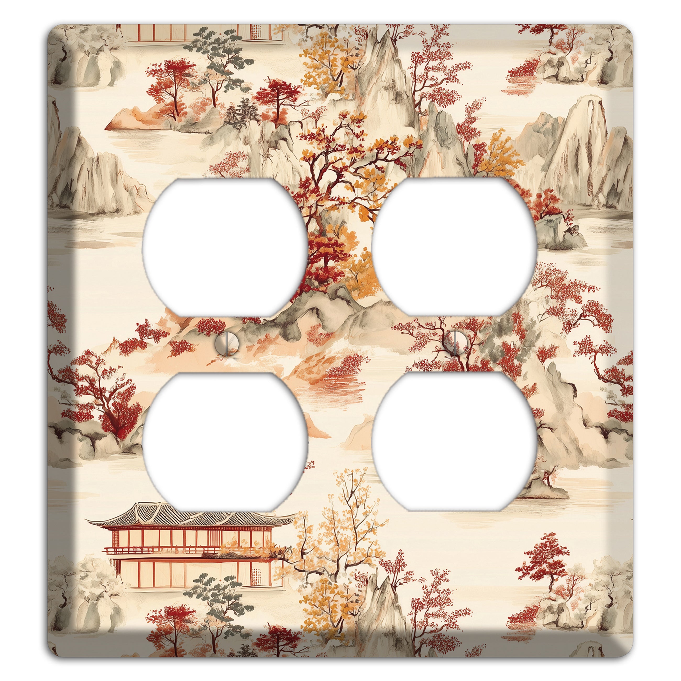 Mountain Autumn Reverie 2 Duplex Wallplate