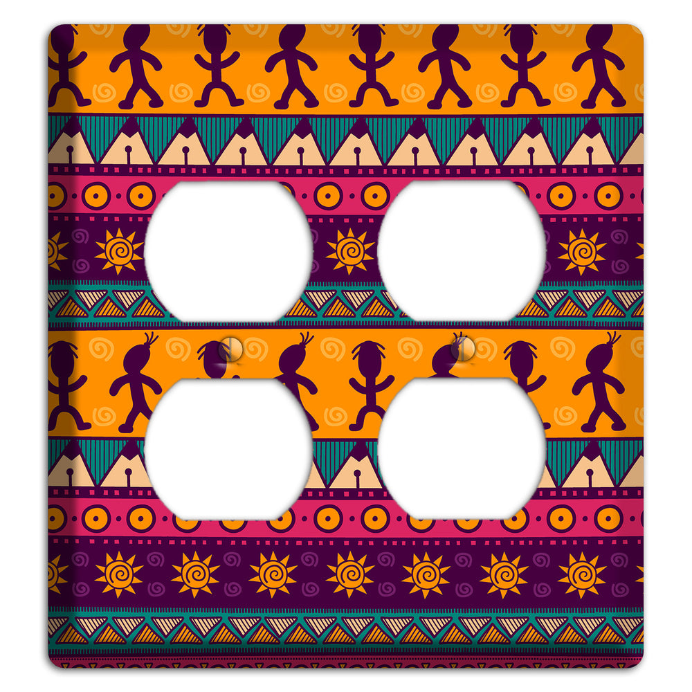 Tribal Rhythm 2 Duplex Wallplate