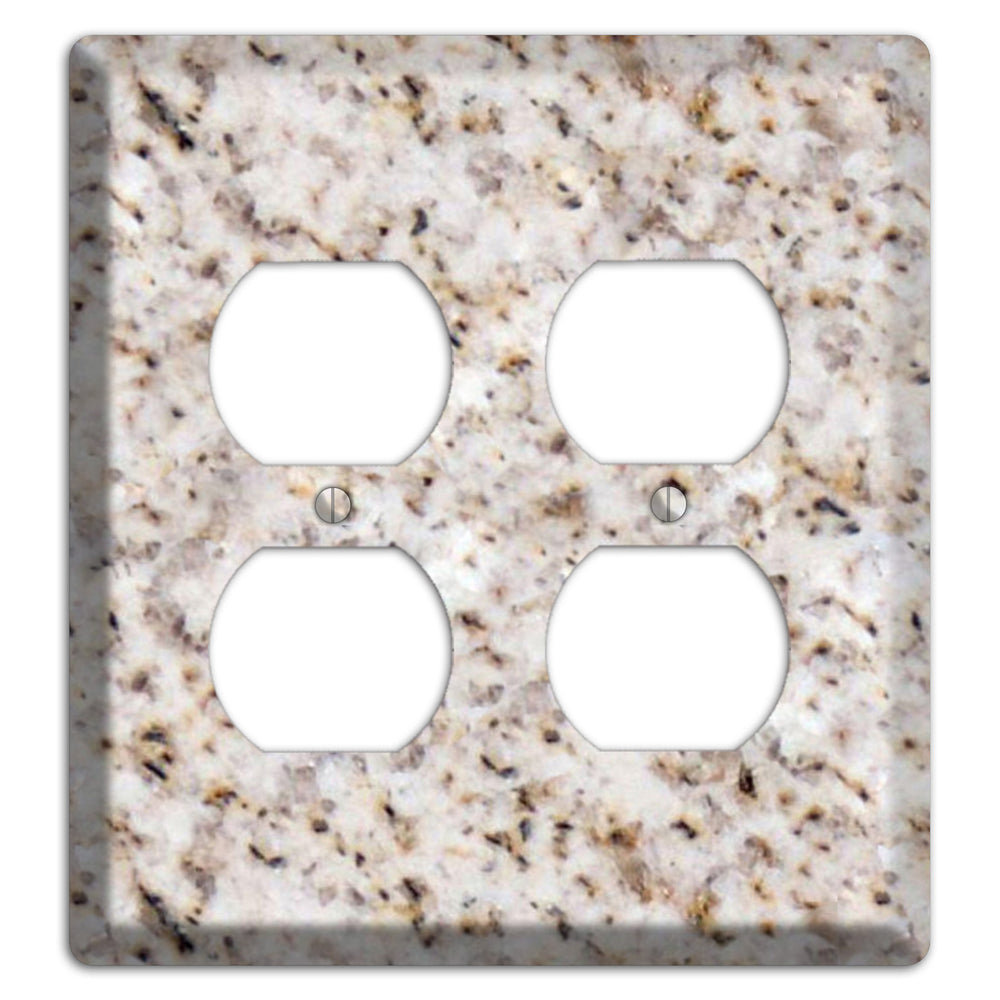 Luna Pearl Granite 2 Duplex Wallplate