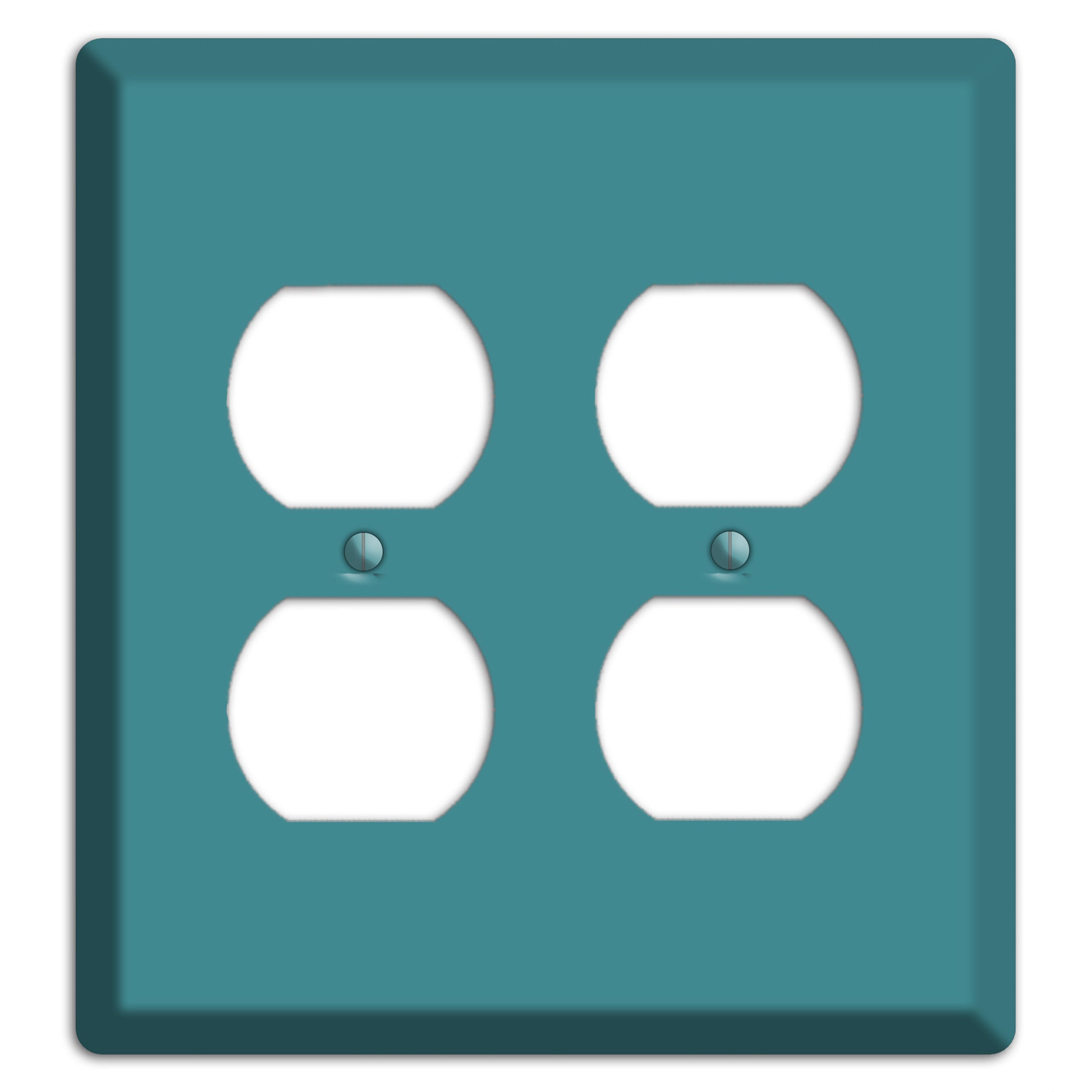 Baxter Turqouise 2 Duplex Wallplate